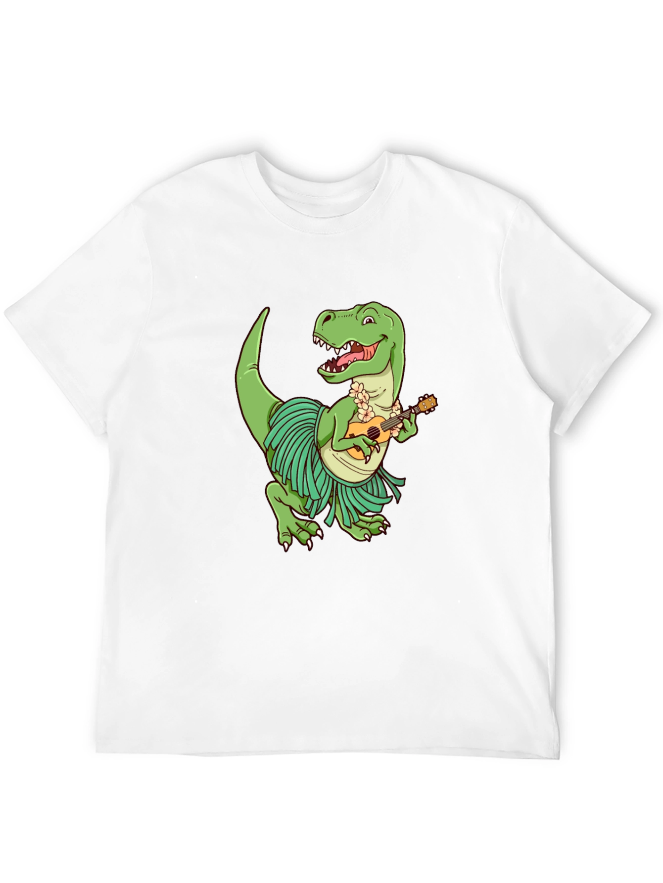 Dino Ukulele Black T-Shirt