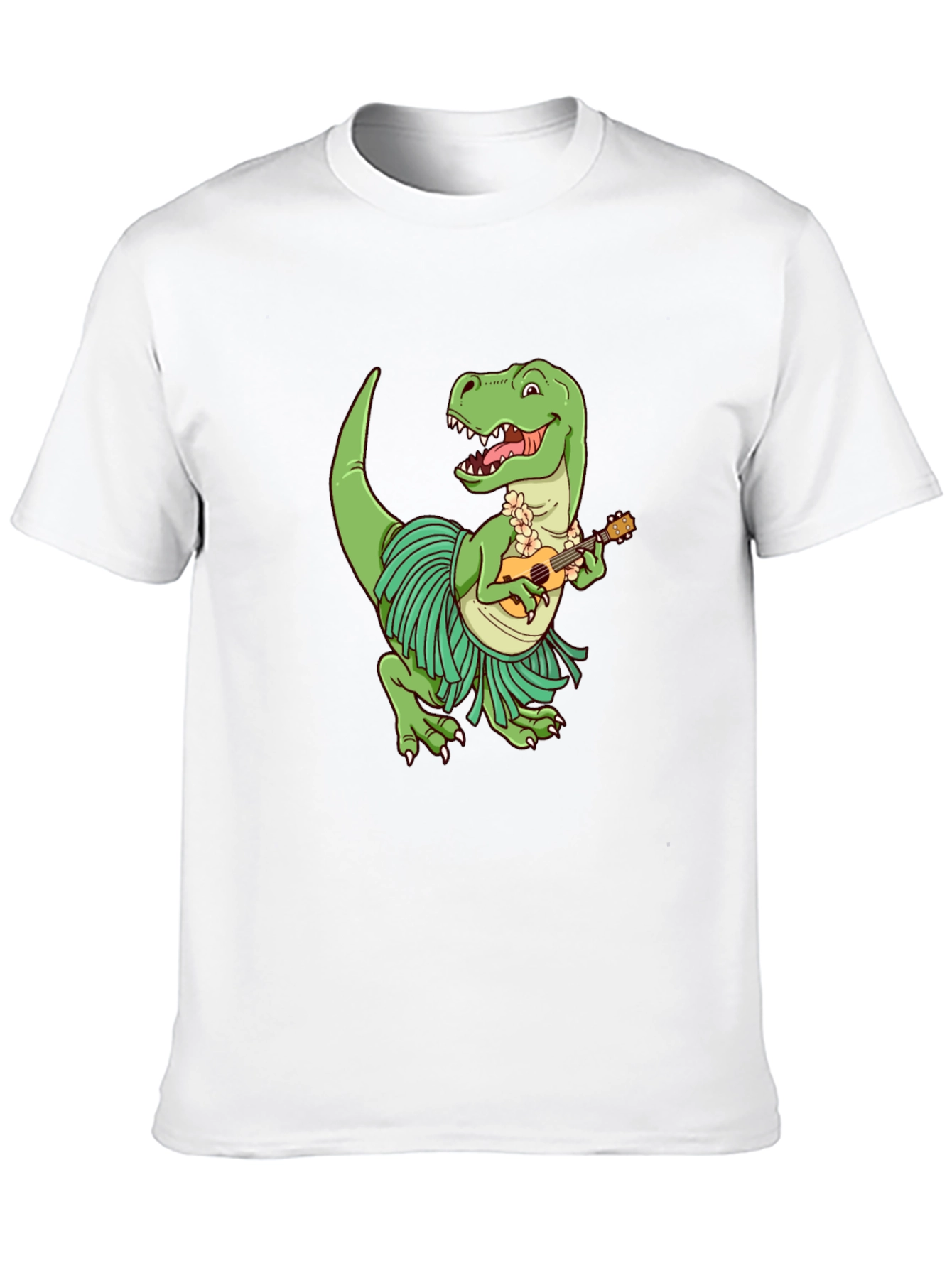 Dino Ukulele Black T-Shirt