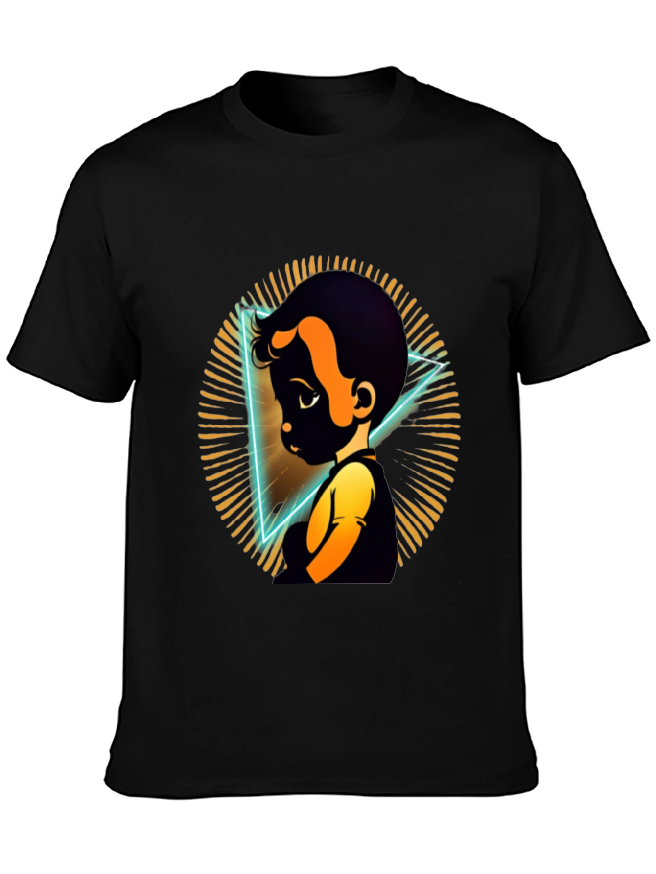 Cartoon Boy Graphic Tee - Soft Cotton Comfort