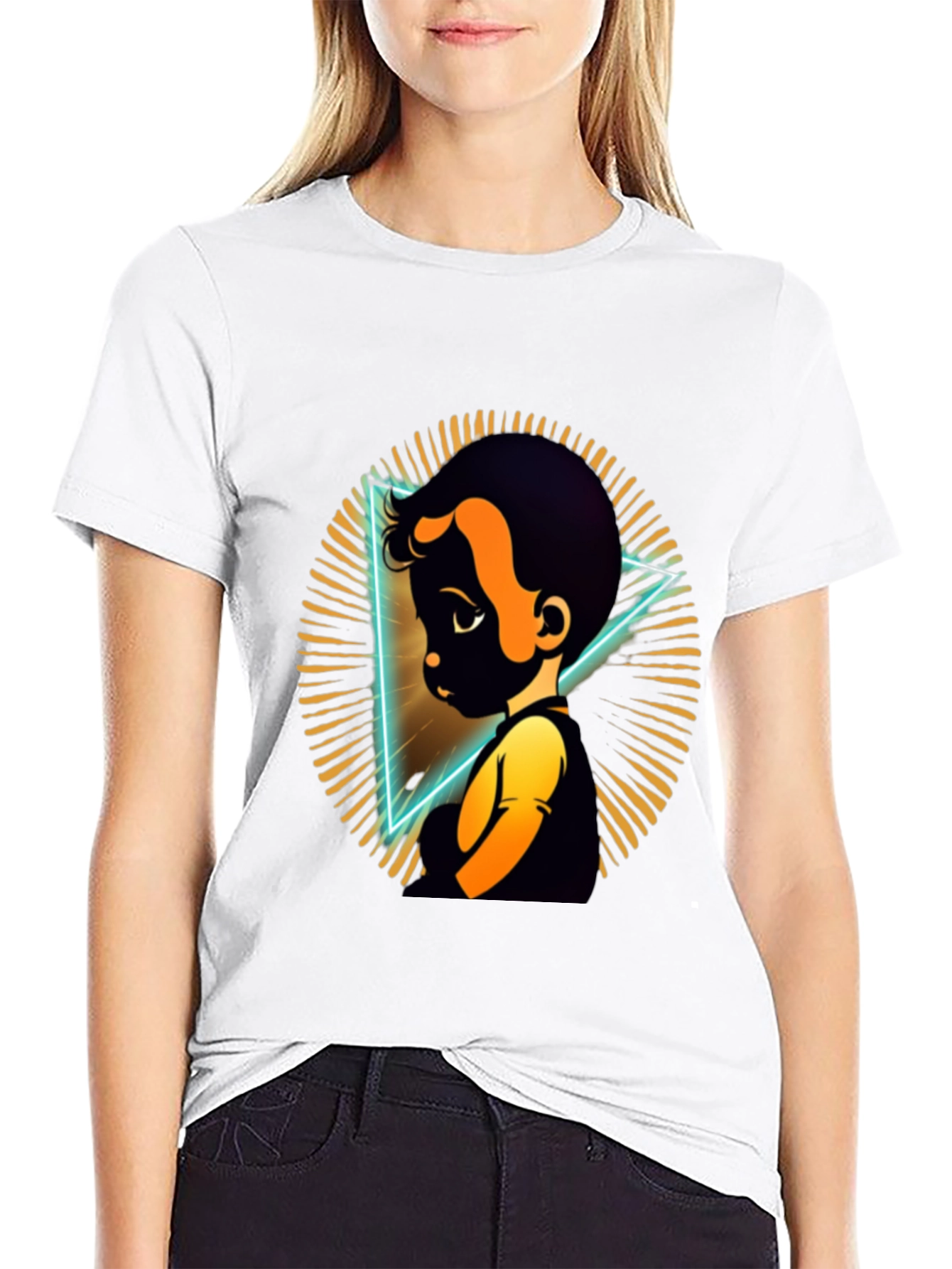 Cartoon Boy Graphic Tee - Soft Cotton Comfort