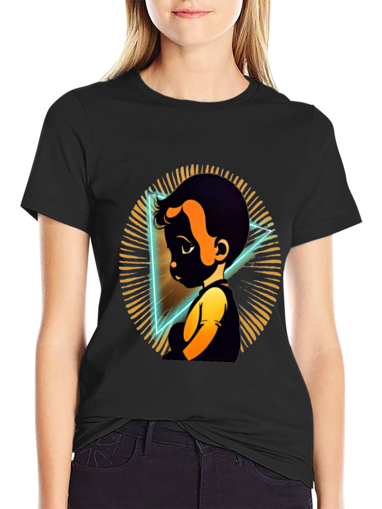 Cartoon Boy Graphic Tee - Soft Cotton Comfort