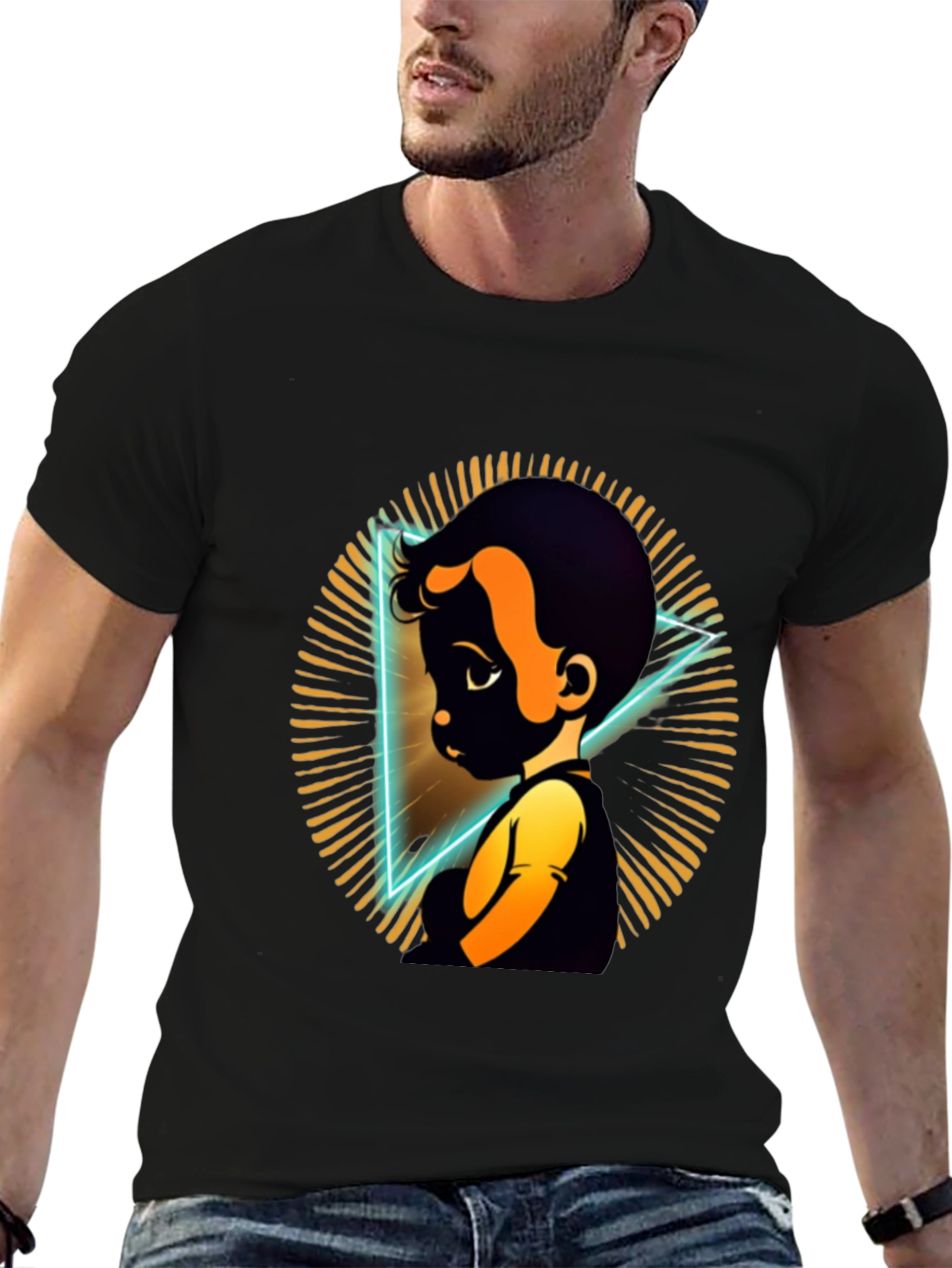 Cartoon Boy Graphic Tee - Soft Cotton Comfort
