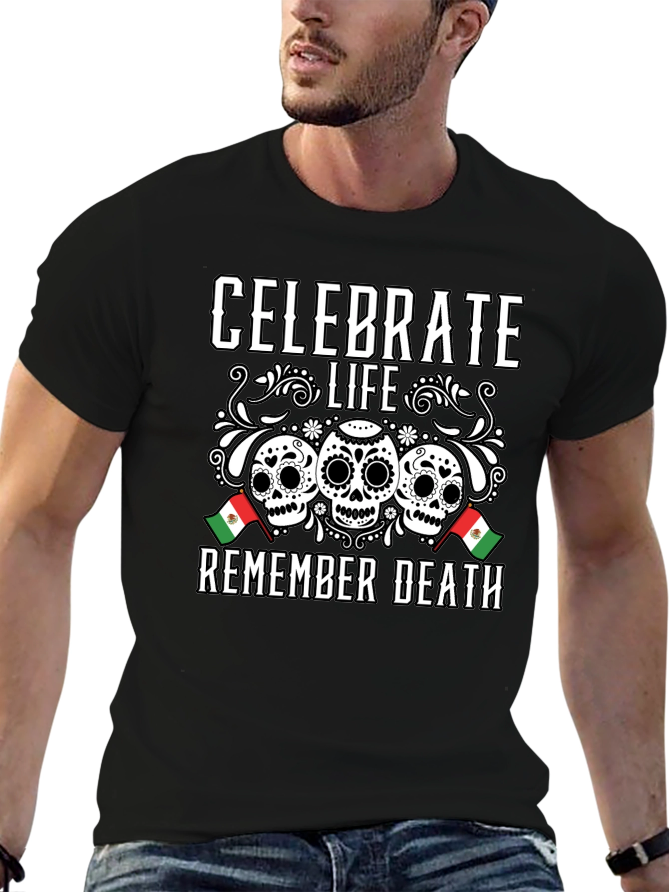 Celebrate Life Remember Death Graphic Tee