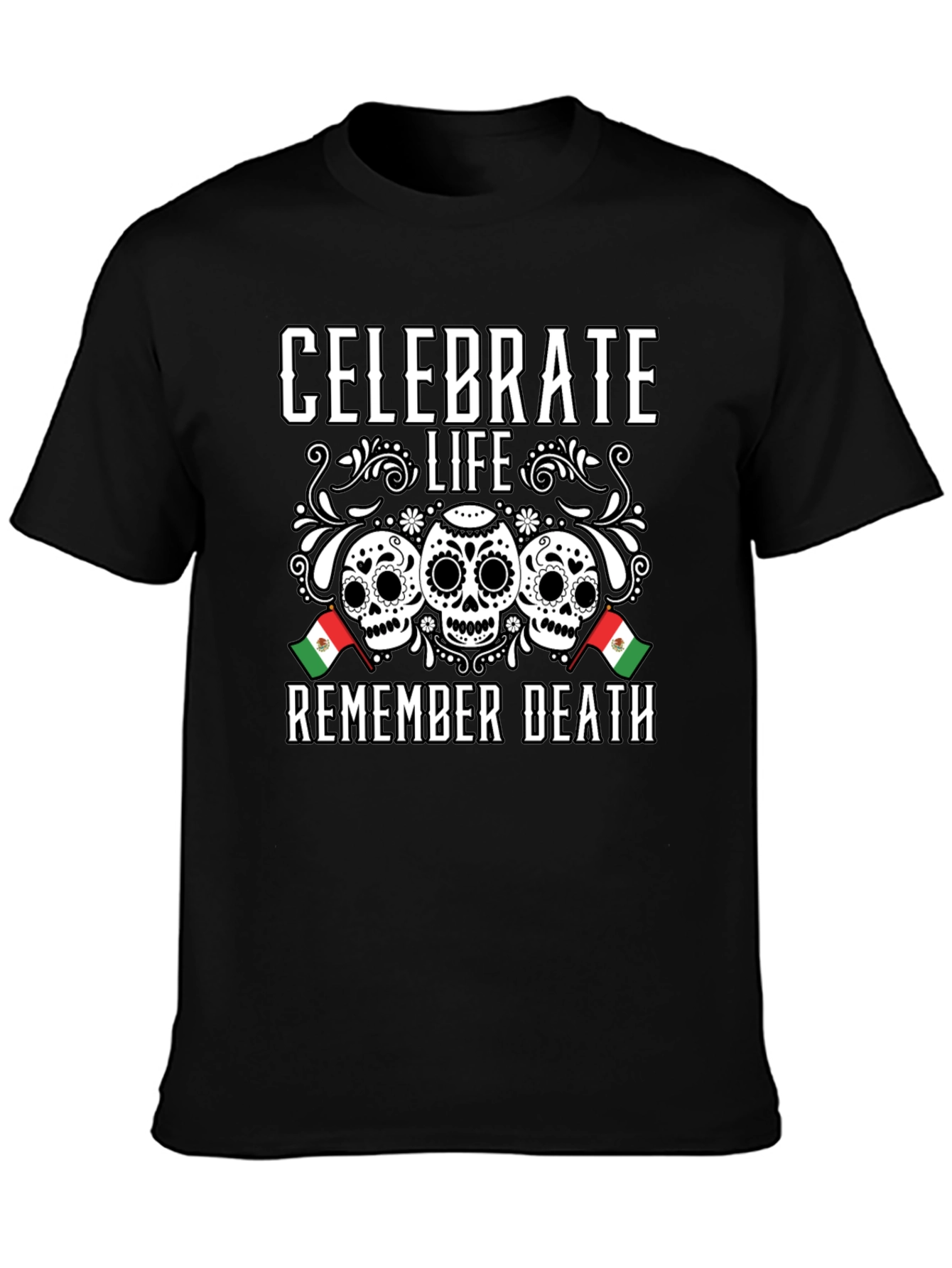 Celebrate Life Remember Death Graphic Tee