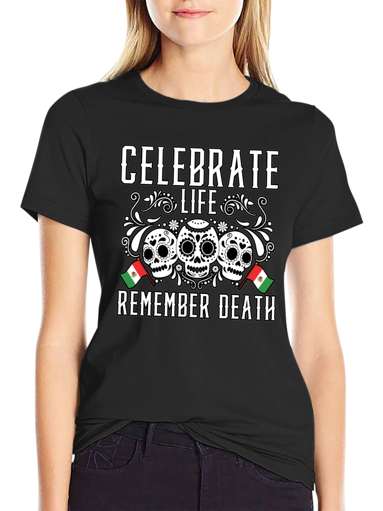 Celebrate Life Remember Death Graphic Tee