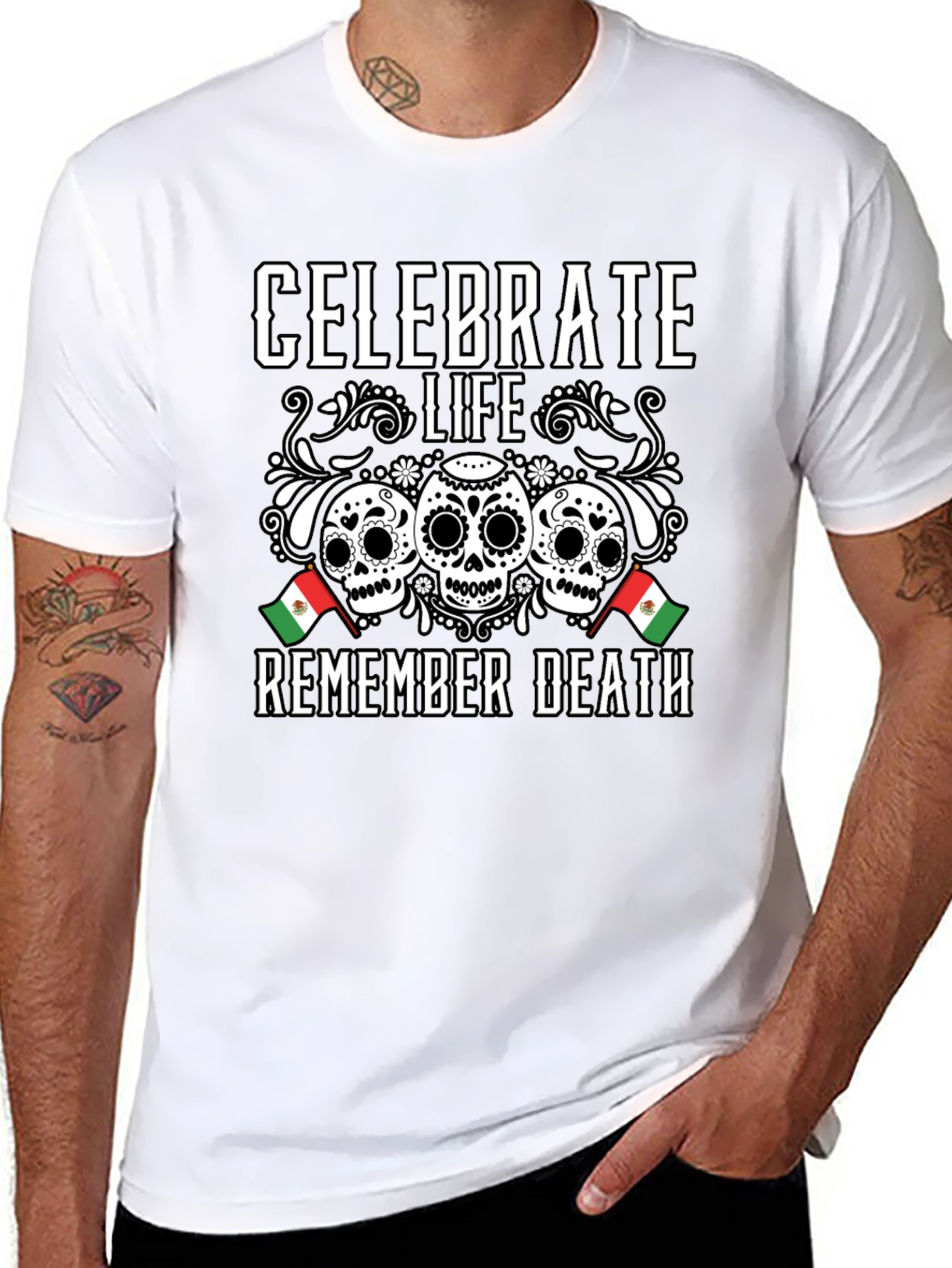 Celebrate Life Remember Death Graphic Tee
