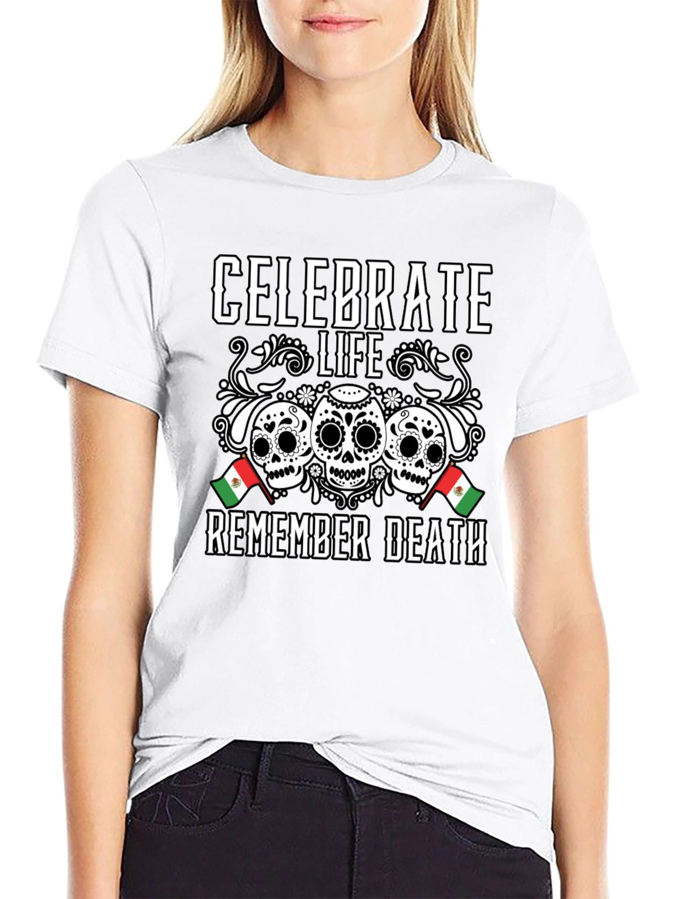 Celebrate Life Remember Death Graphic Tee