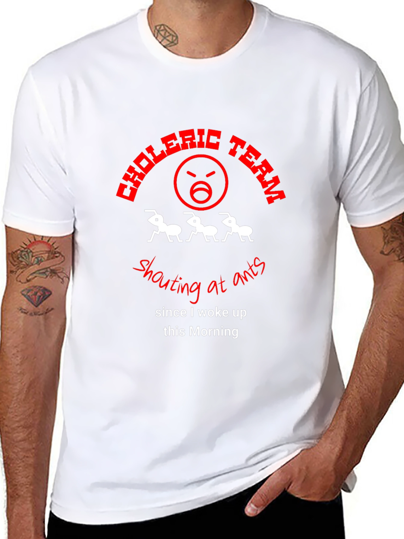 Choleric Team Shouting at Ants Graphic Tee