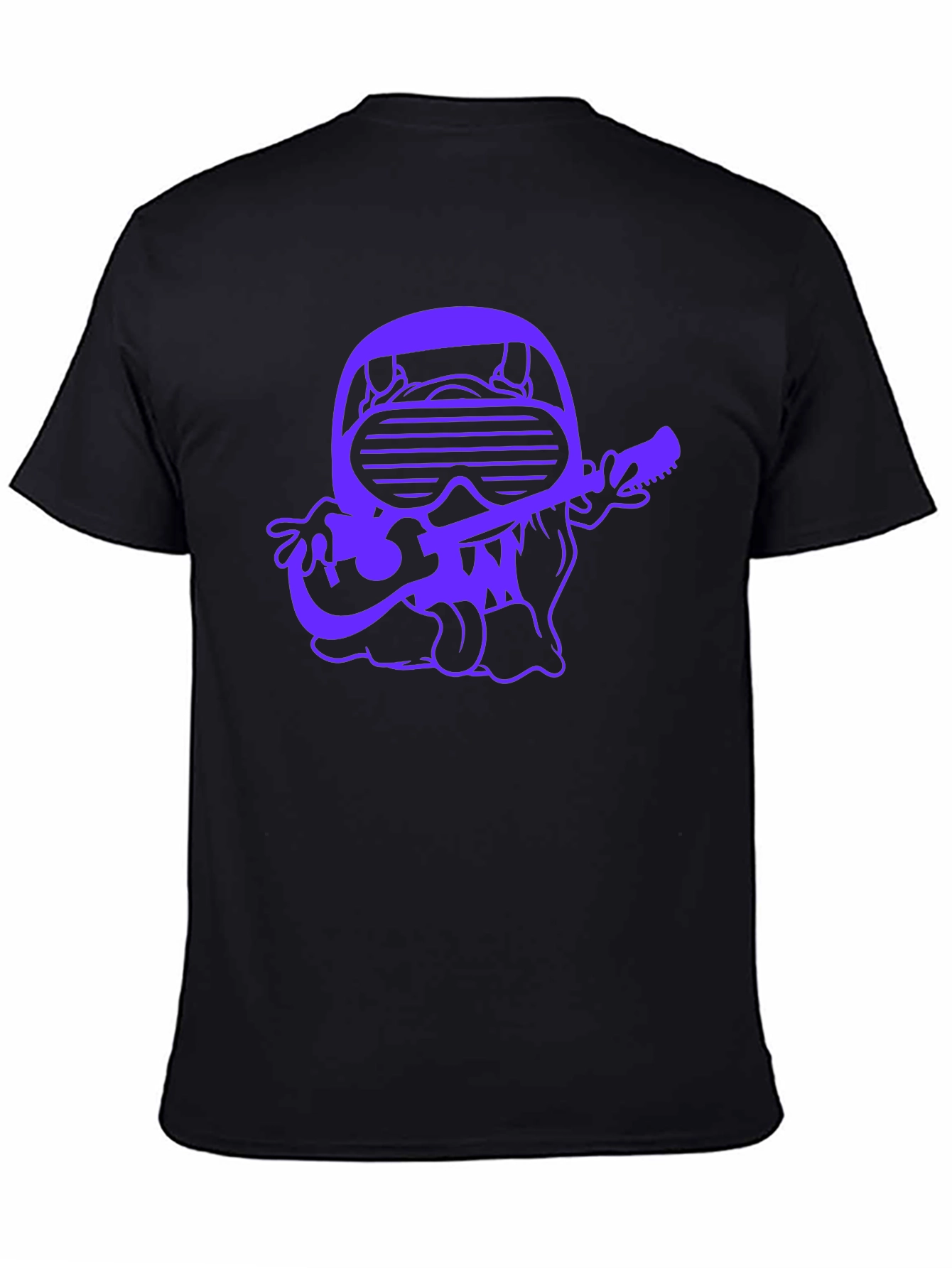 Cool Guitarist Graphic Tee - Black