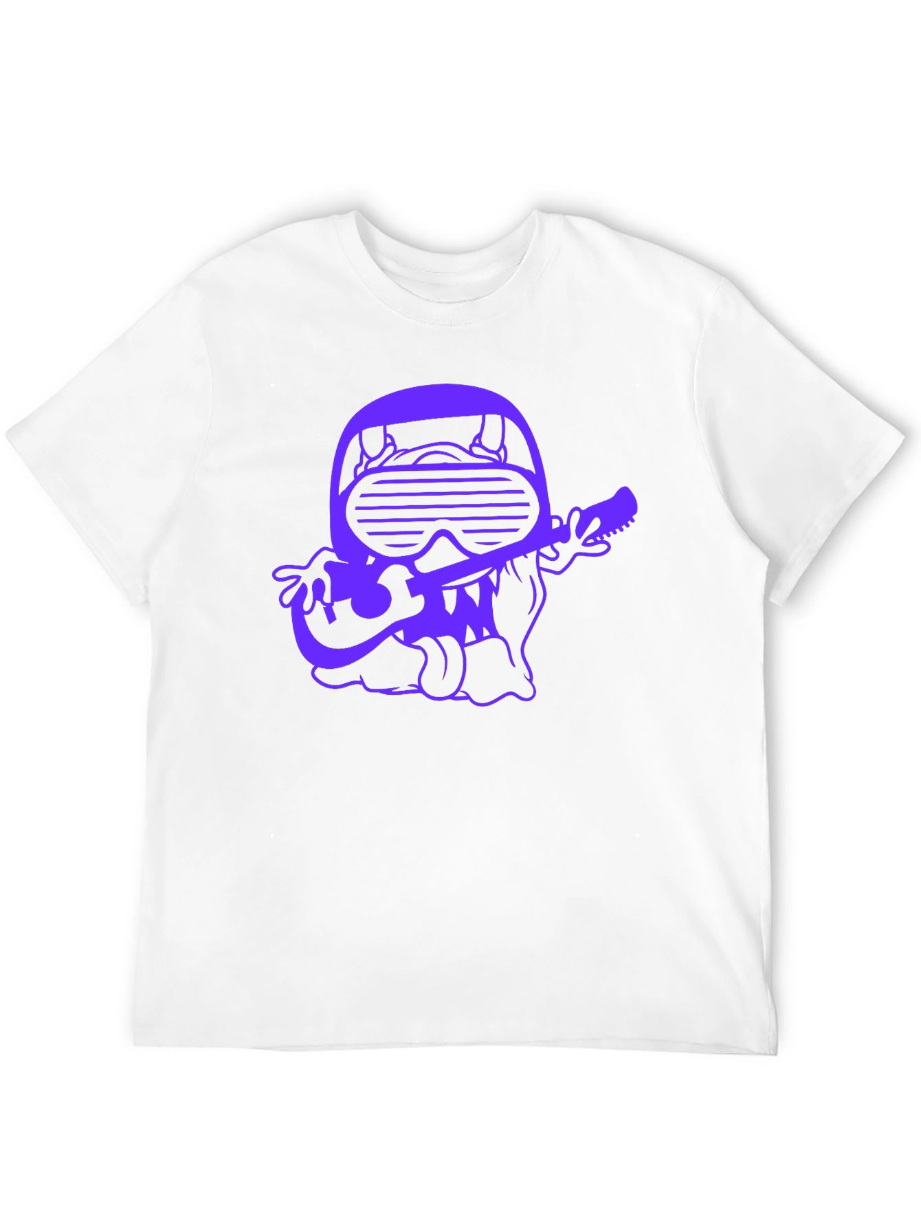Cool Guitarist Graphic Tee - Black