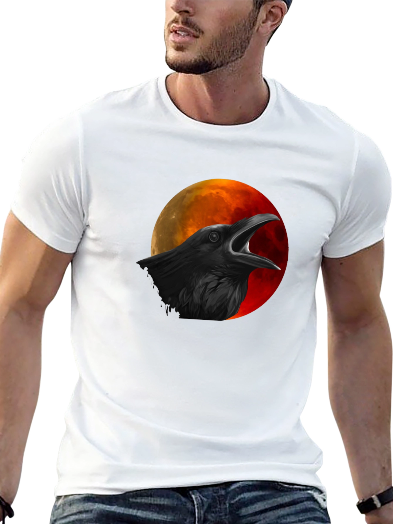 Raven Moon Graphic T-Shirt
