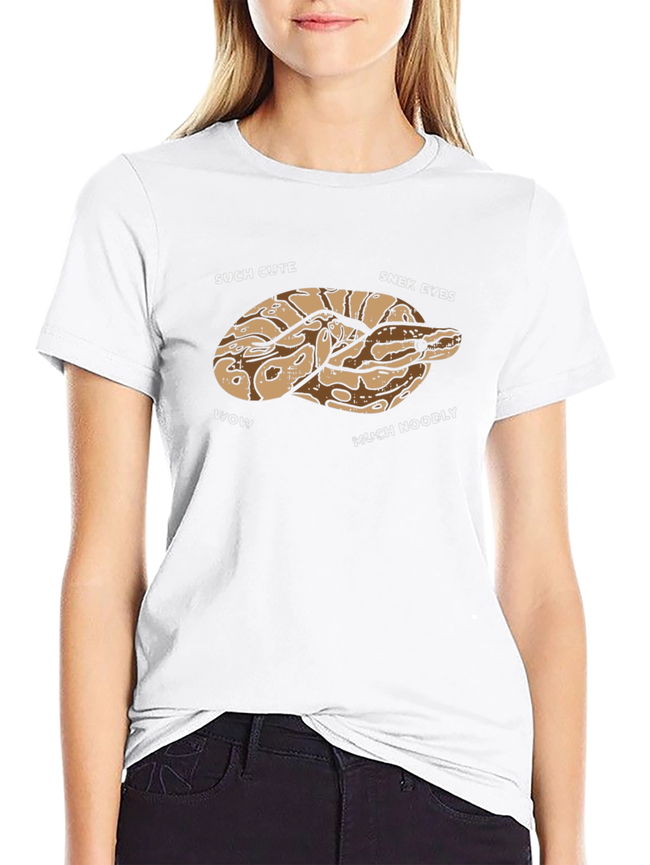 Cute Snake T-Shirt - Funny Snek Noodle Design