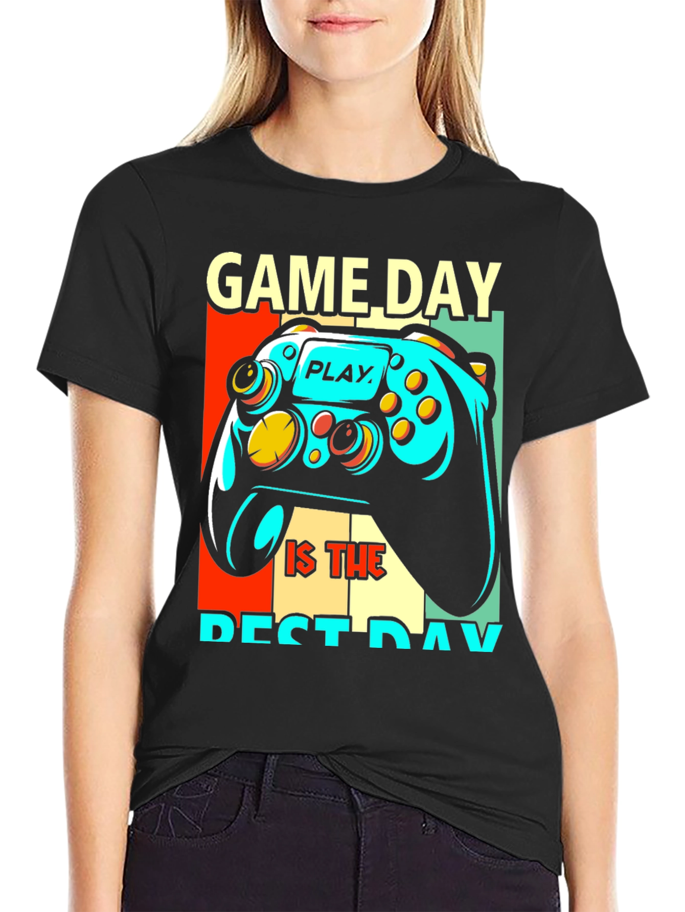 Game Day Controller Graphic T-Shirt