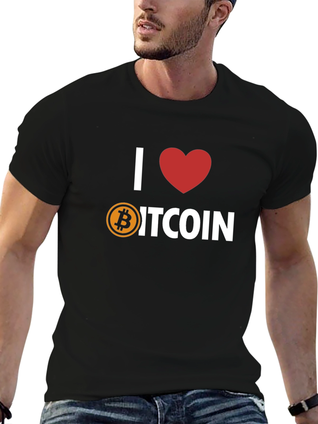 I Heart Bitcoin T-Shirt - Crypto Lover Tee