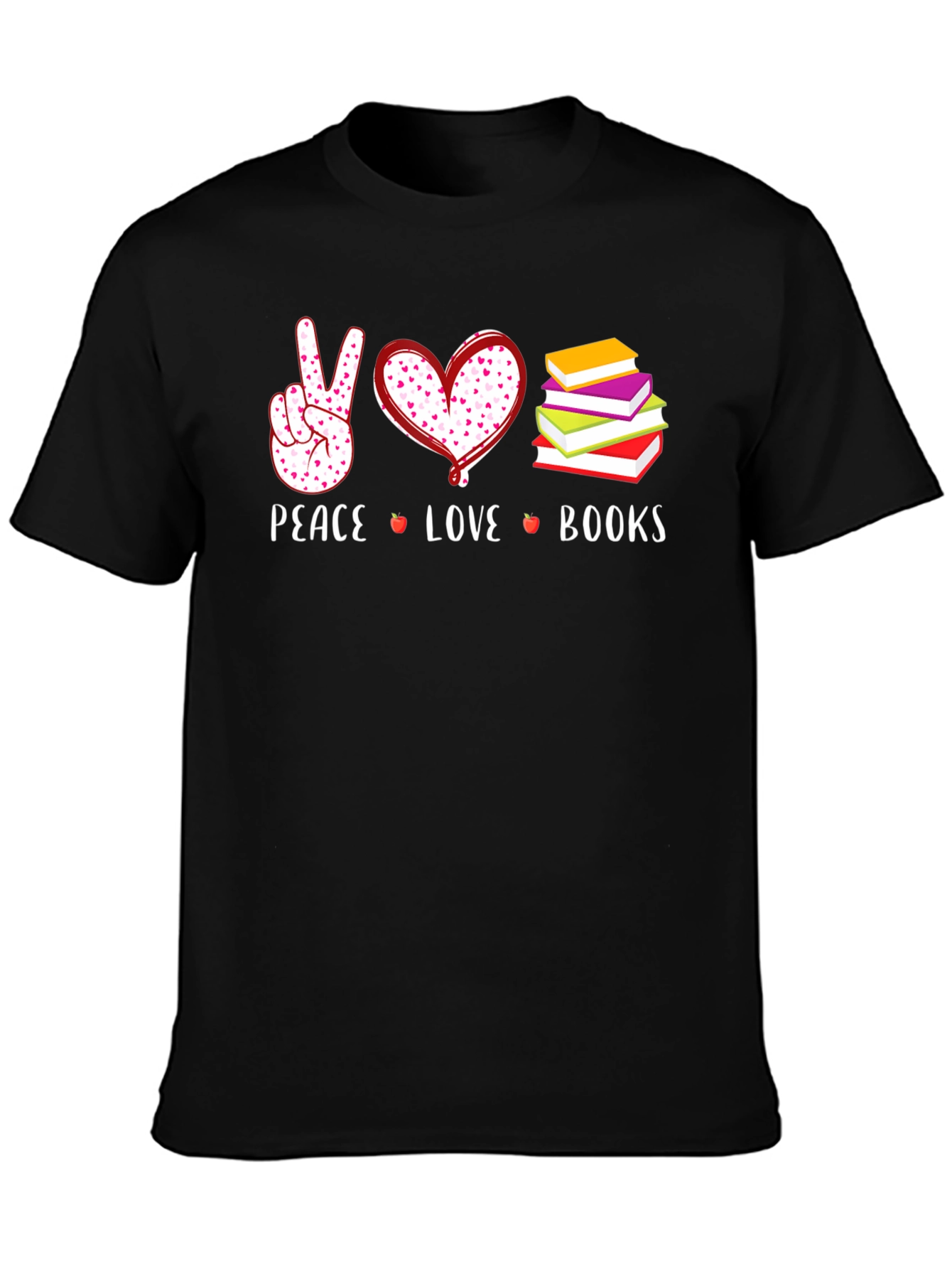 Peace Love Books Graphic Tee