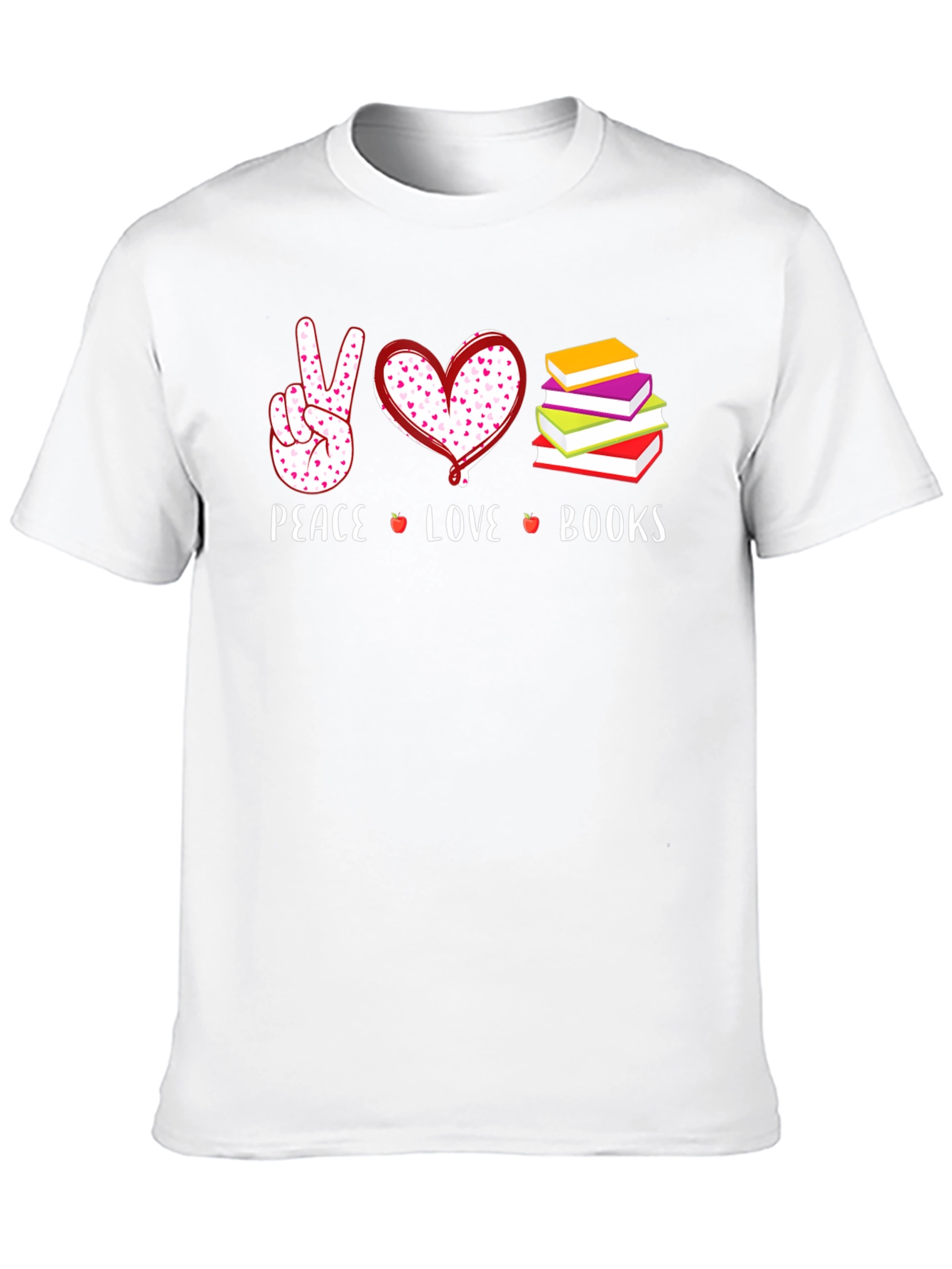 Peace Love Books Graphic Tee