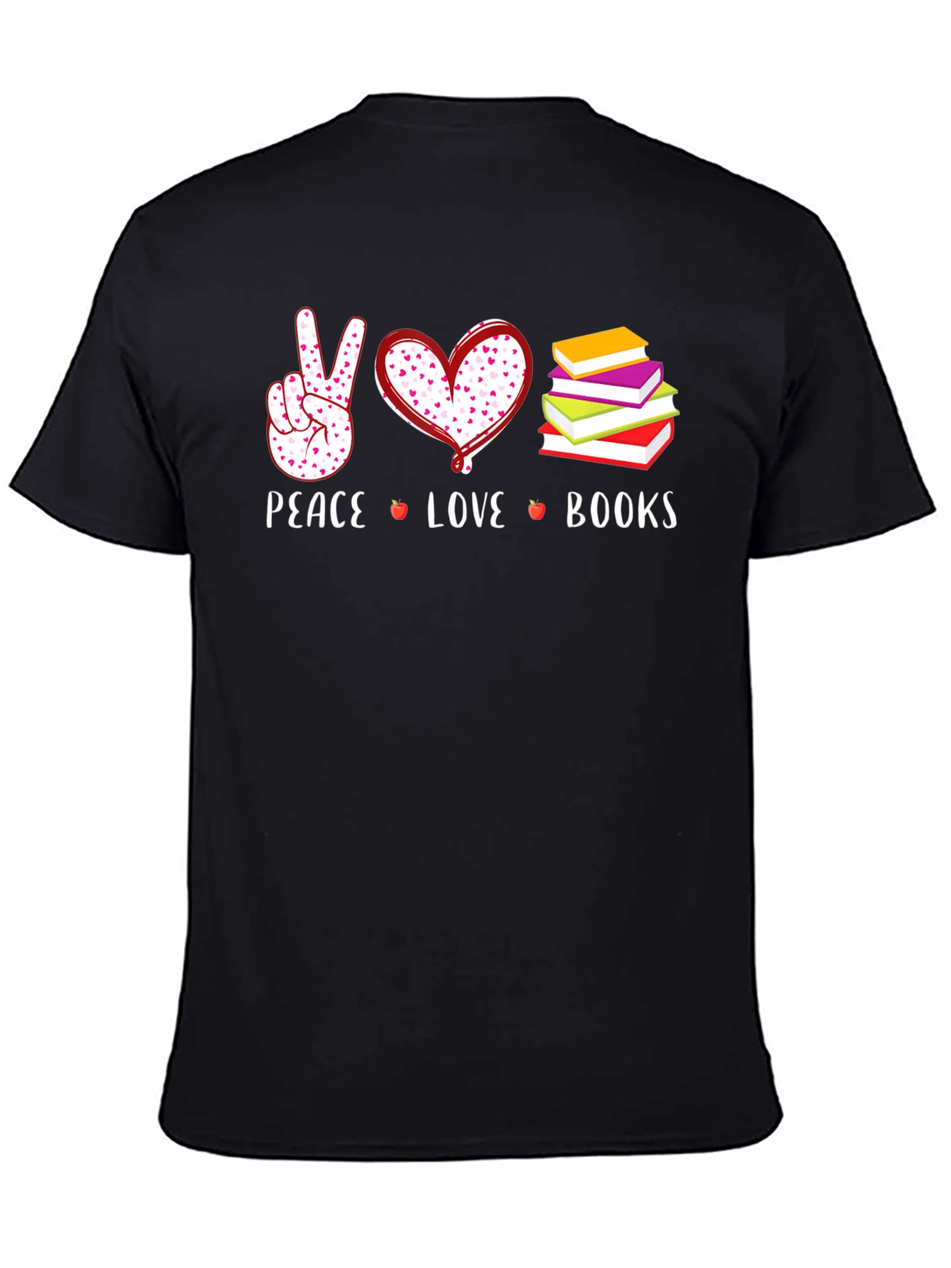 Peace Love Books Graphic Tee