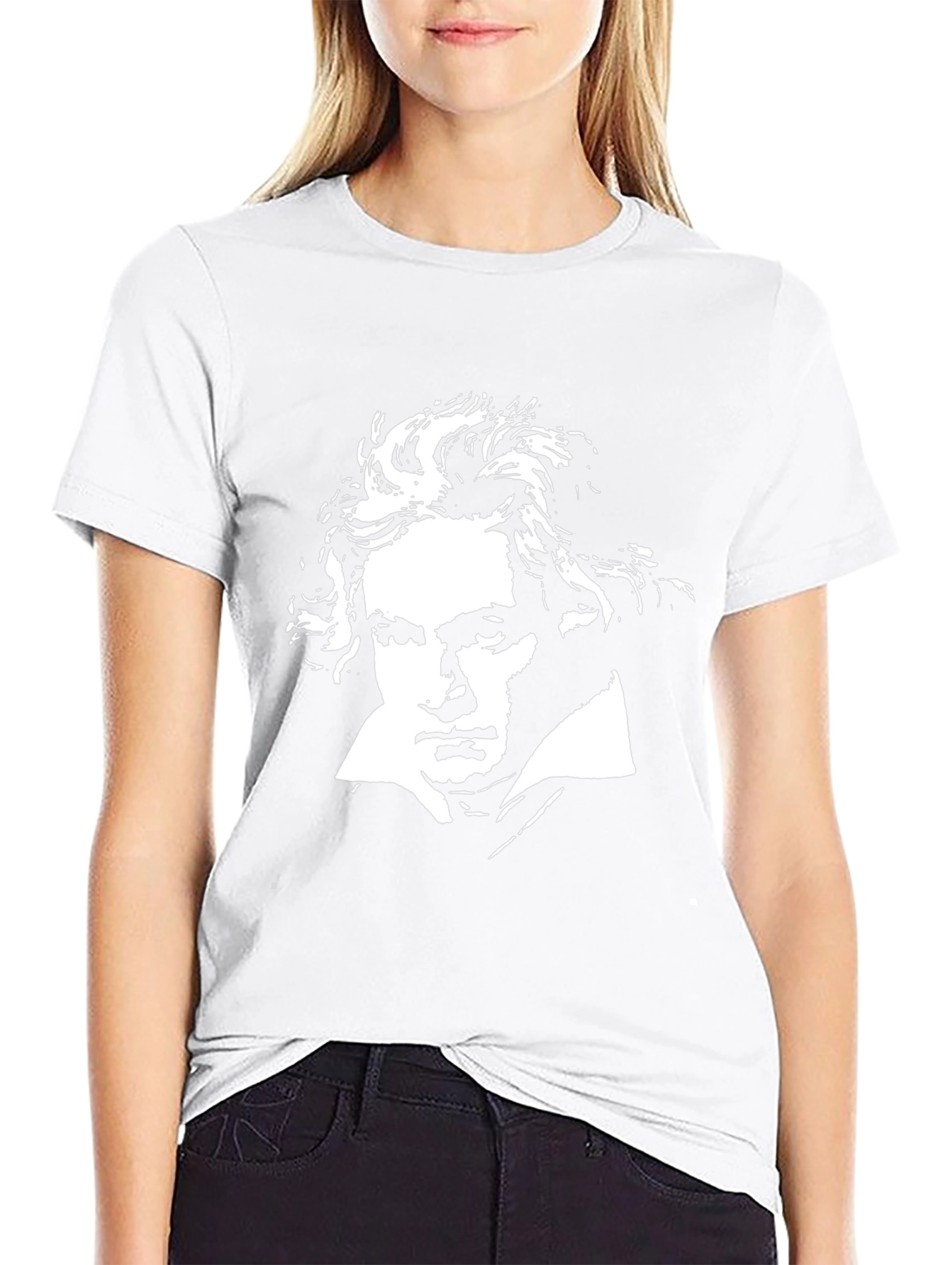 Beethoven Portrait Black T-Shirt