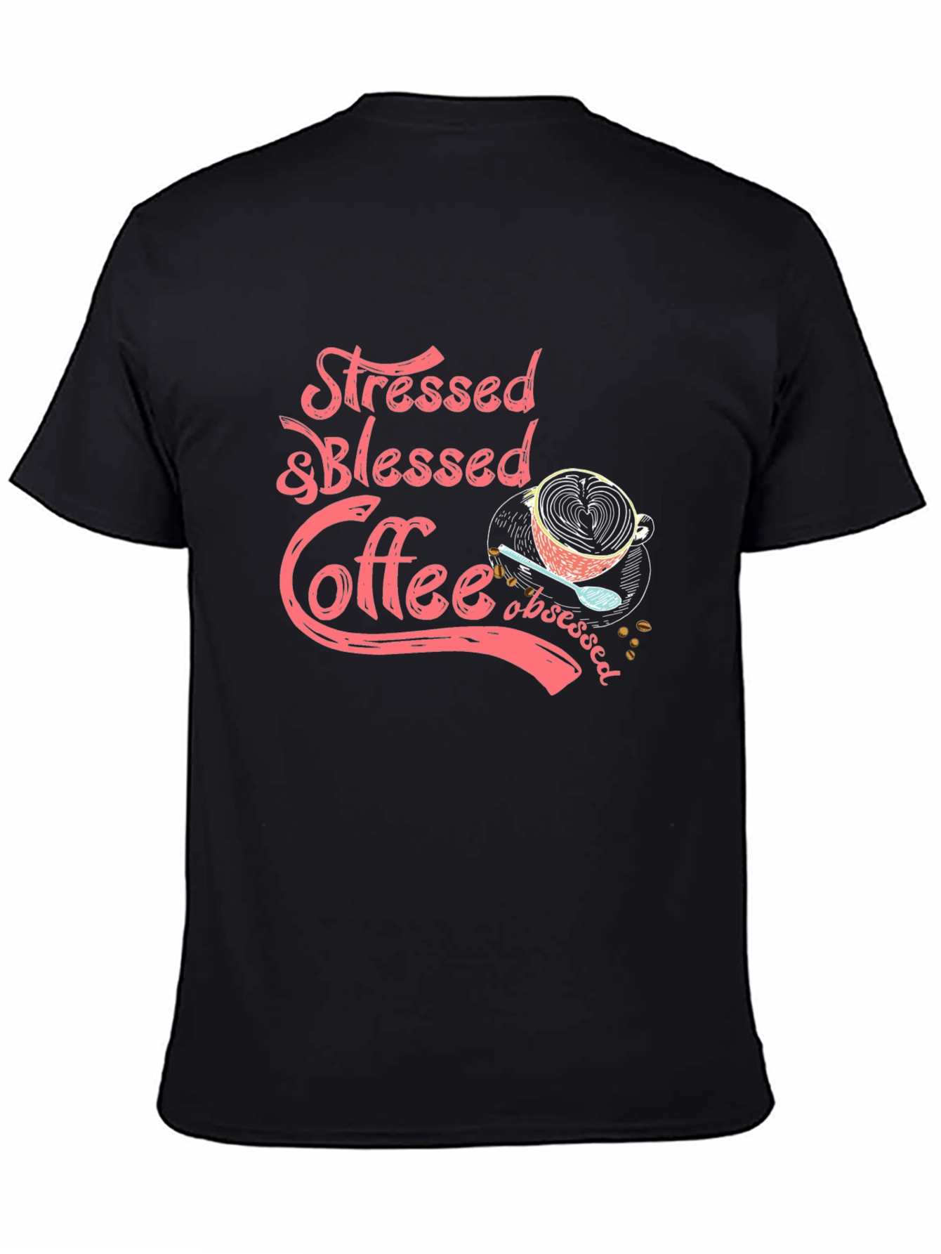 Stressed & Blessed Coffee Obsessed Graphic Tee