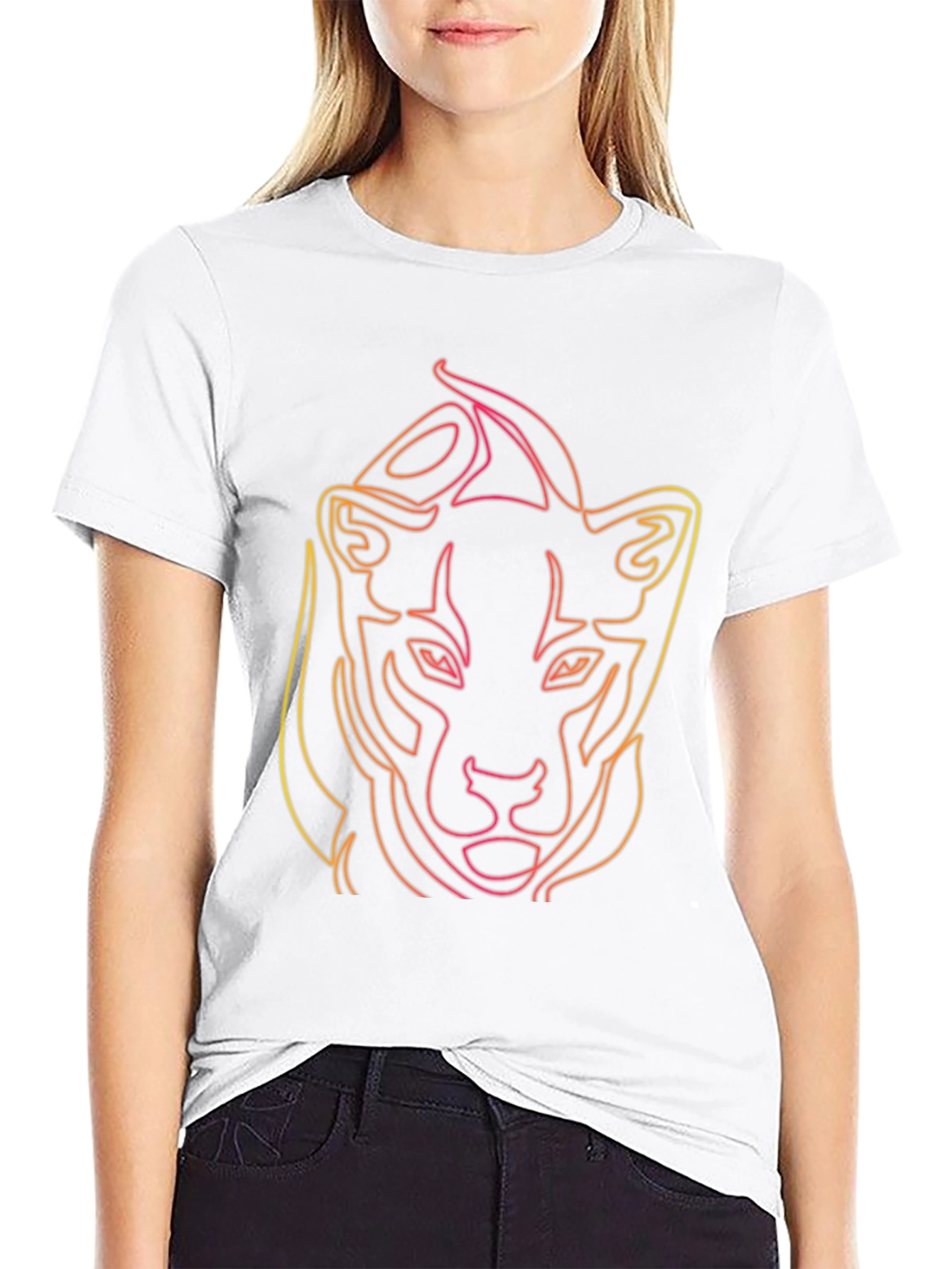 Neon Panther Graphic Tee - Bold Style
