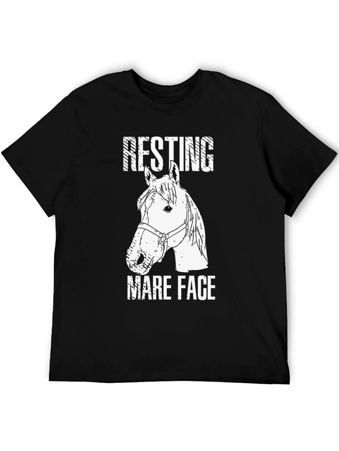 Resting Mare Face T-Shirt - Horse Lover Tee