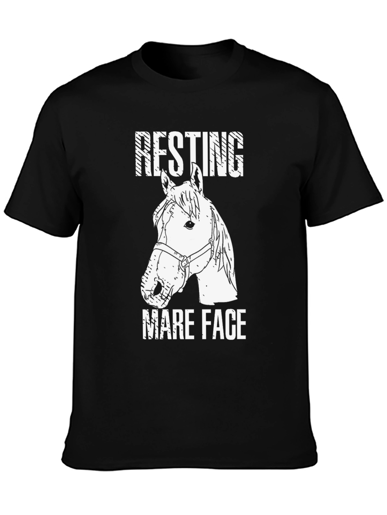 Resting Mare Face T-Shirt - Horse Lover Tee