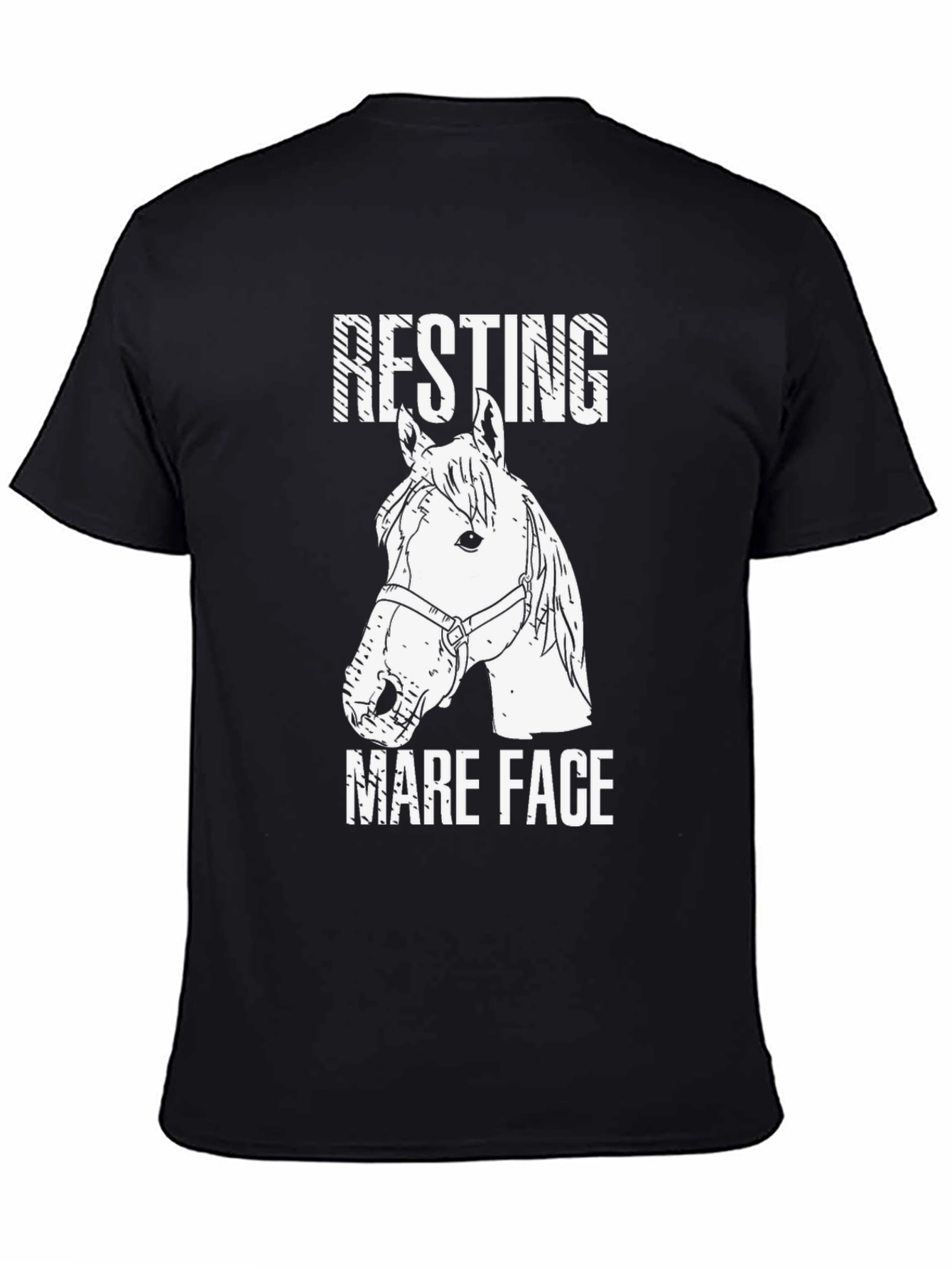 Resting Mare Face T-Shirt - Horse Lover Tee