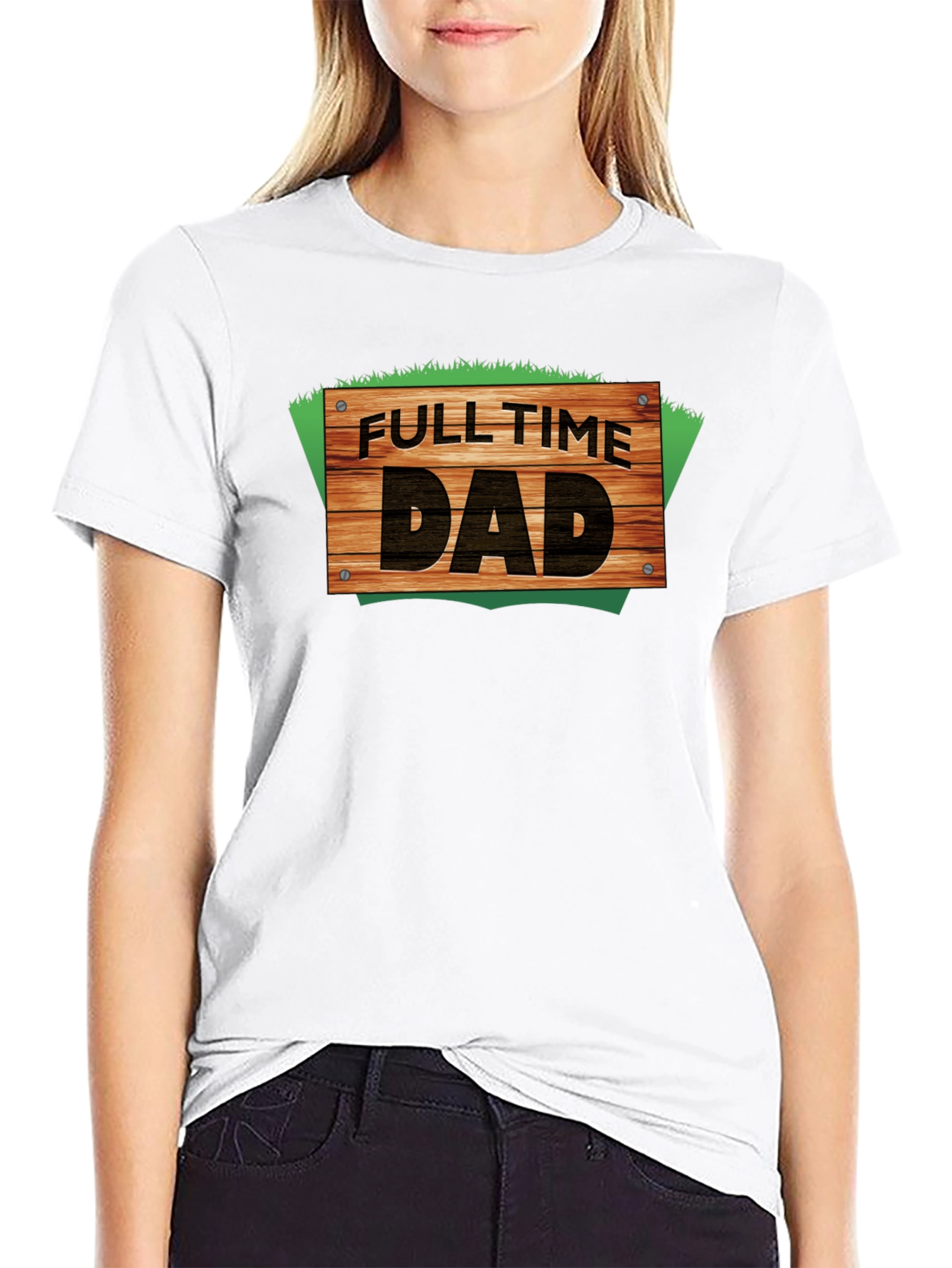 Full Time Dad Graphic Tee - Black