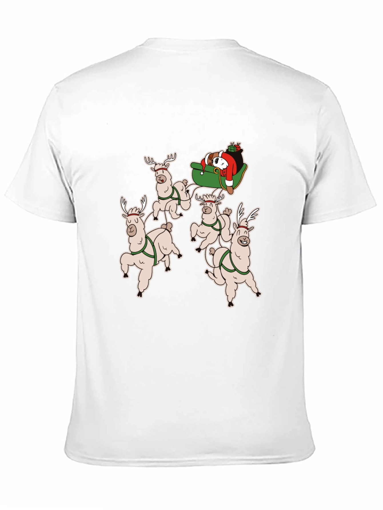 Holiday Llama Sleigh Ride T-Shirt