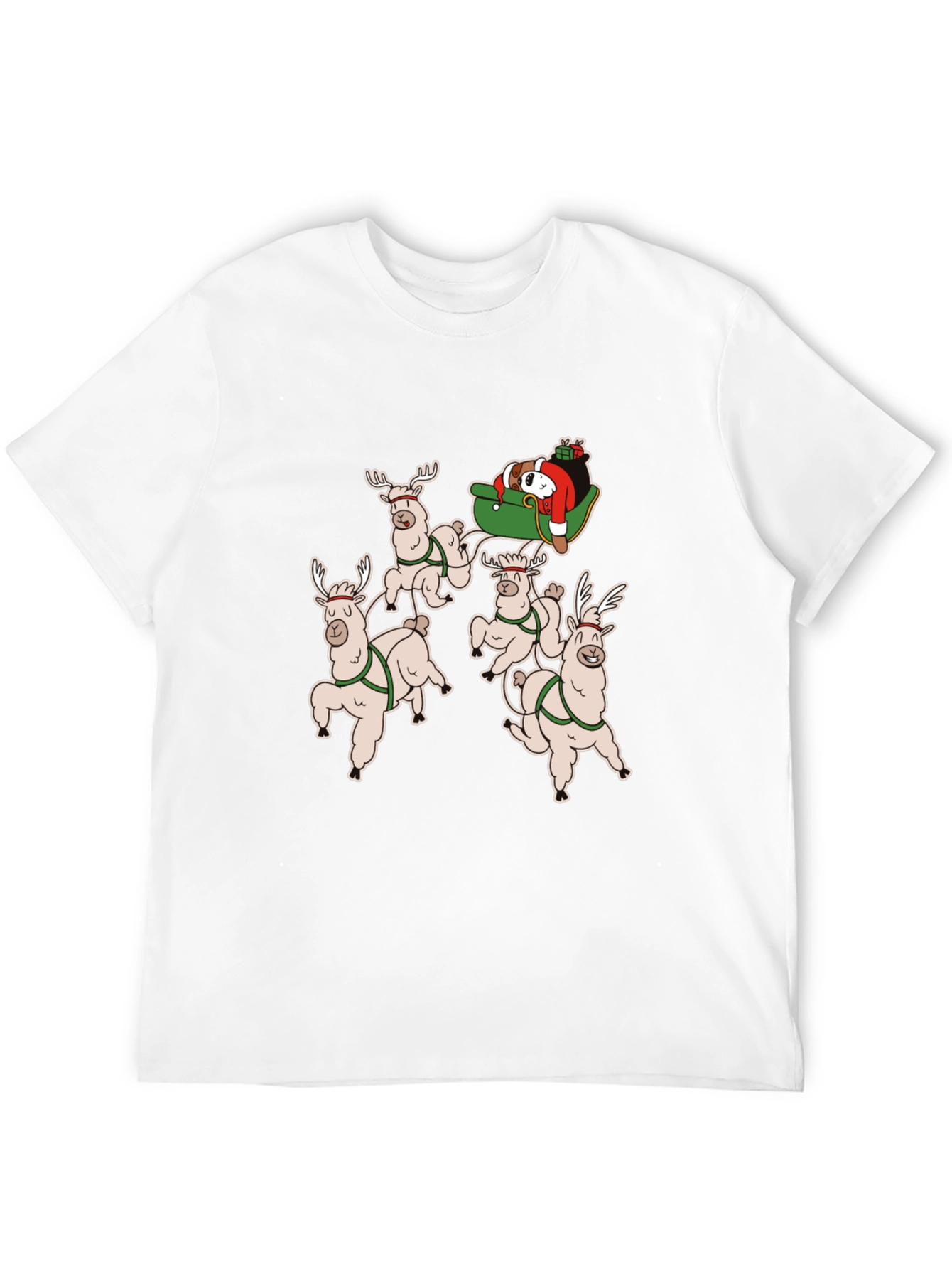 Holiday Llama Sleigh Ride T-Shirt