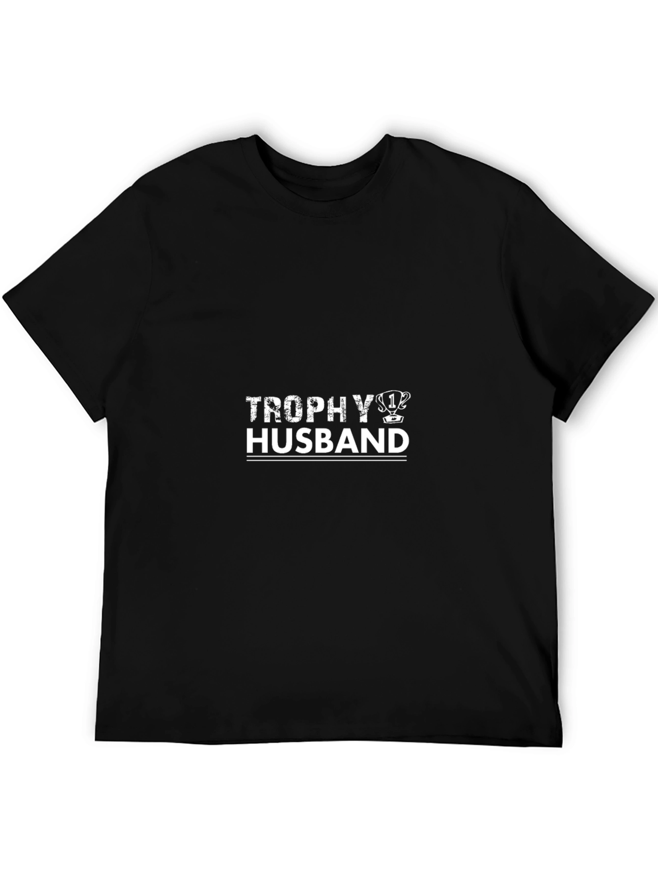 Trophy Husband Graphic Tee - Black Short Sleeve