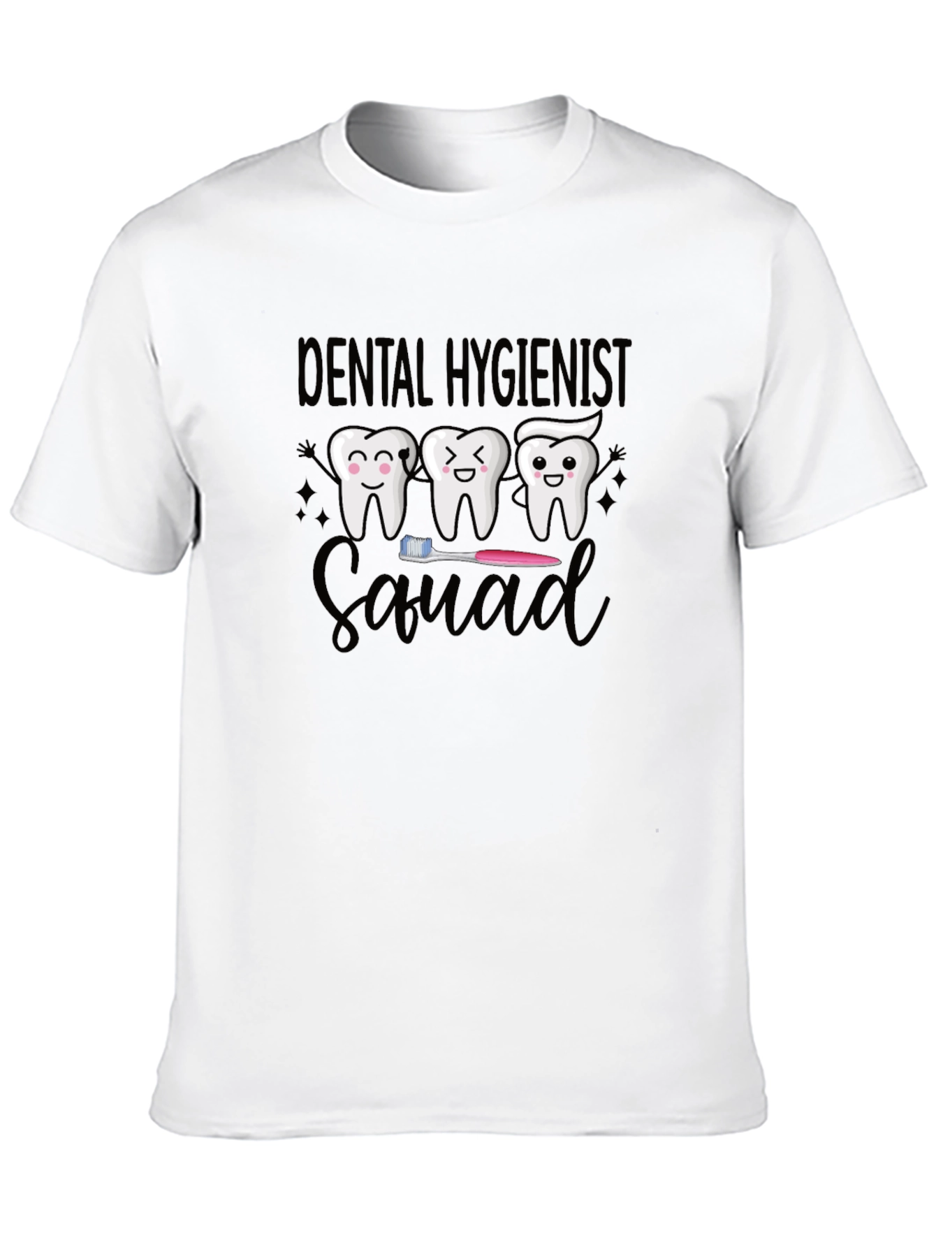 Dental Hygienist Squad Graphic Tee - Black