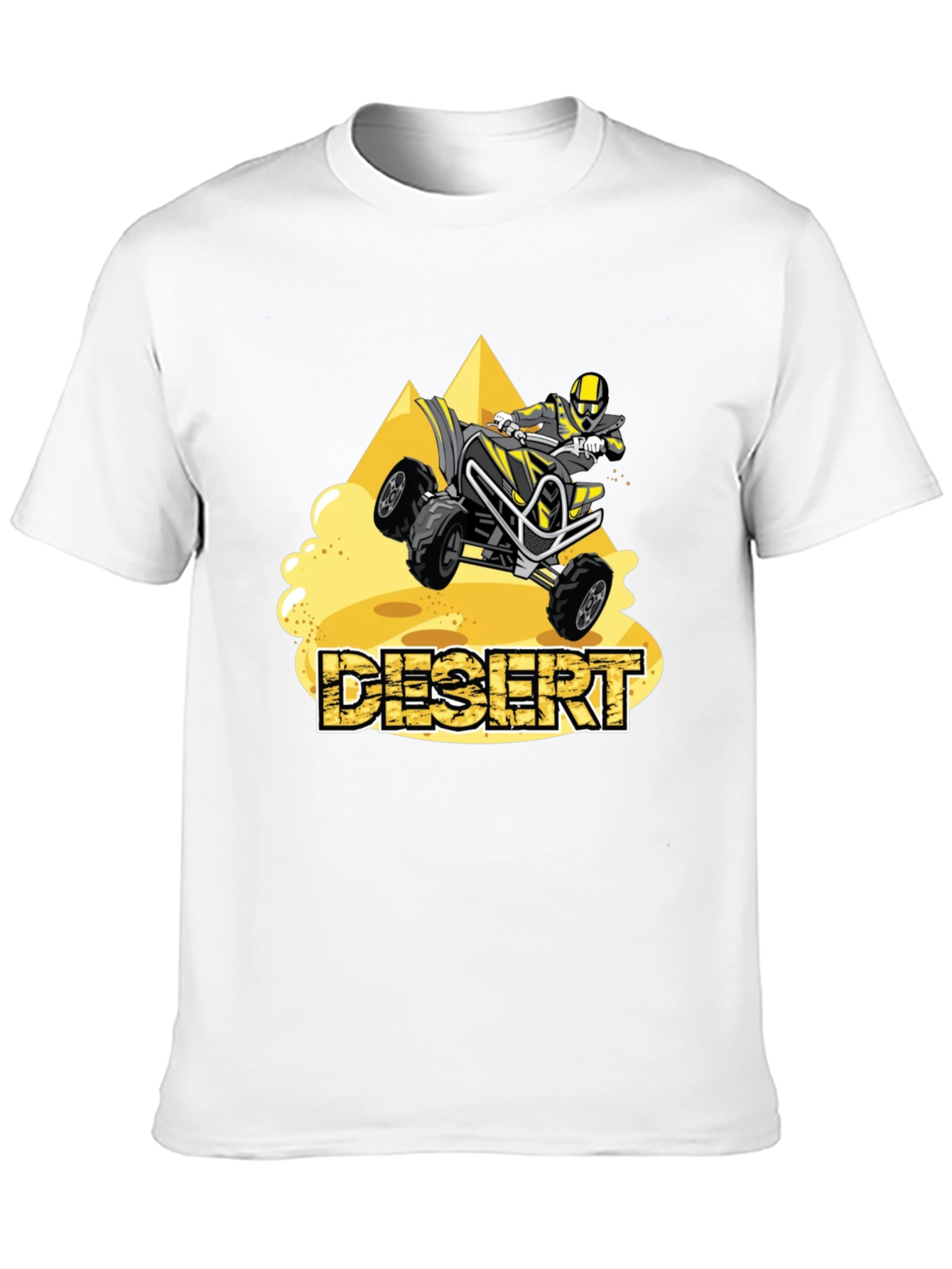 Desert ATV Rider Graphic Tee - Black