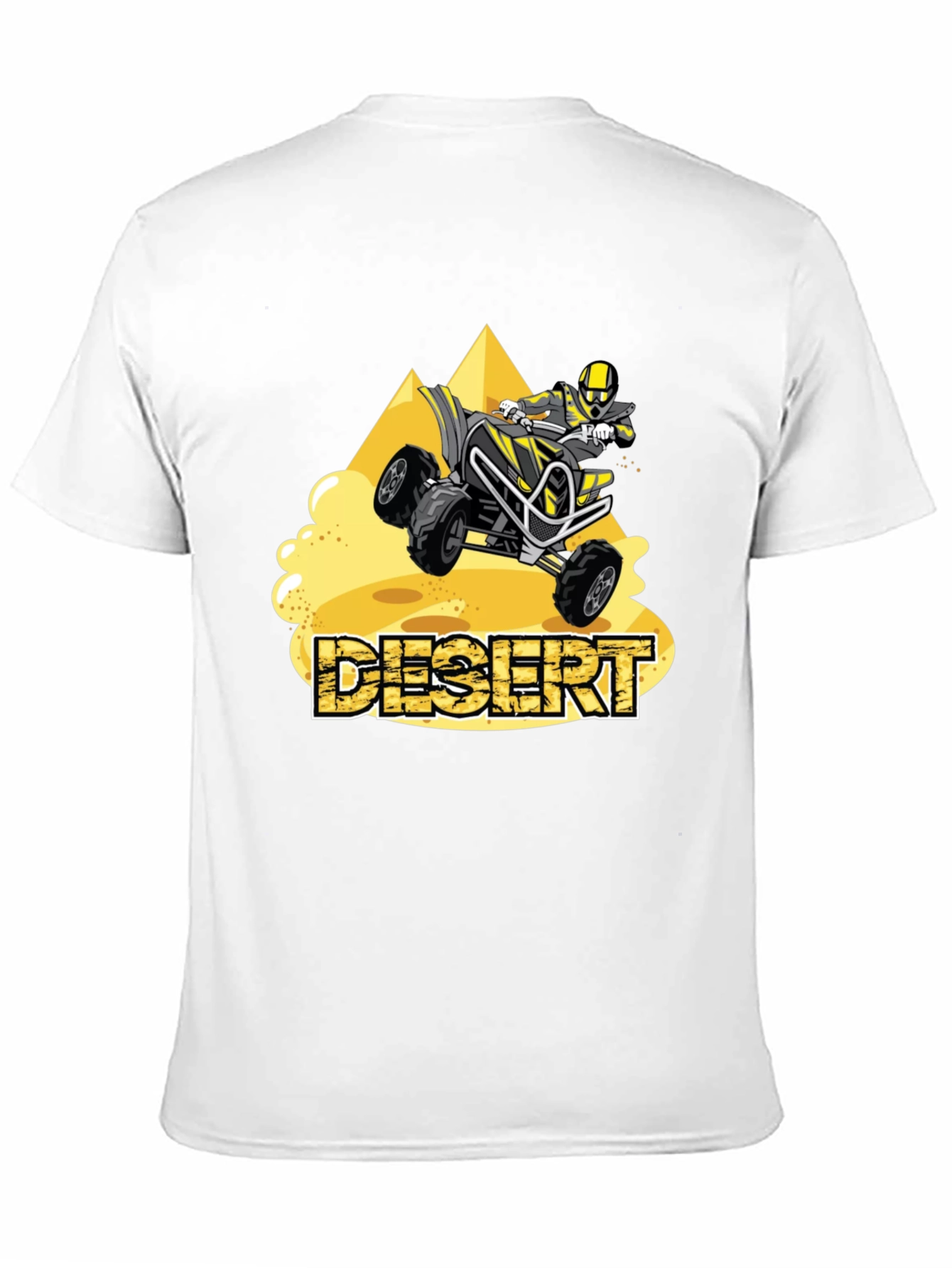 Desert ATV Rider Graphic Tee - Black
