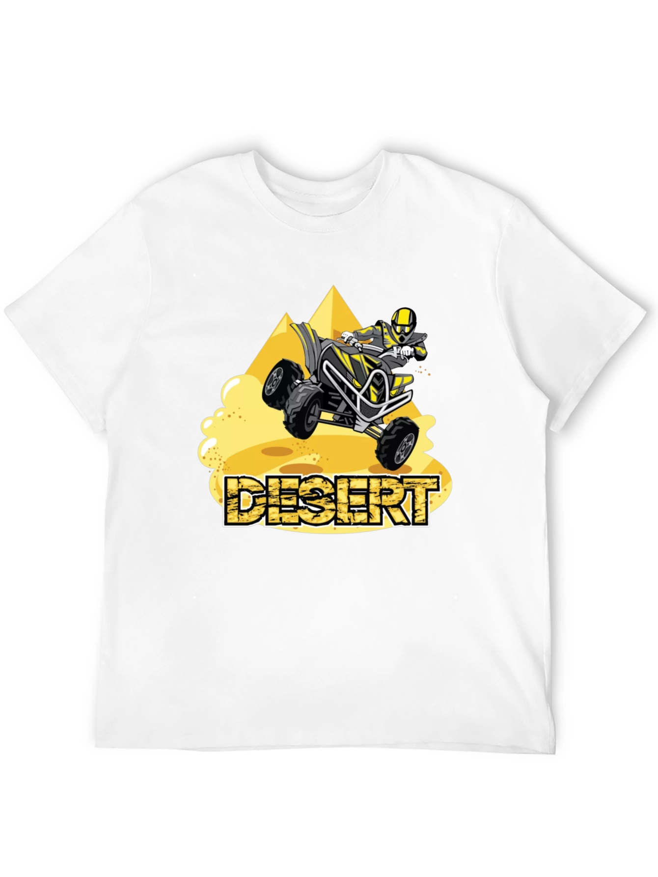 Desert ATV Rider Graphic Tee - Black