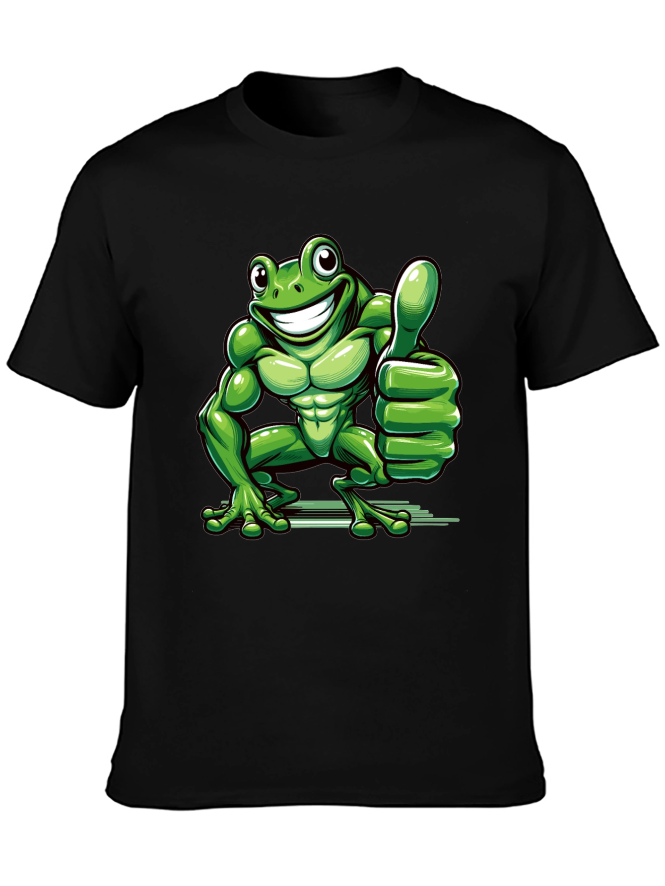 Funny Frog Thumbs Up Graphic Tee