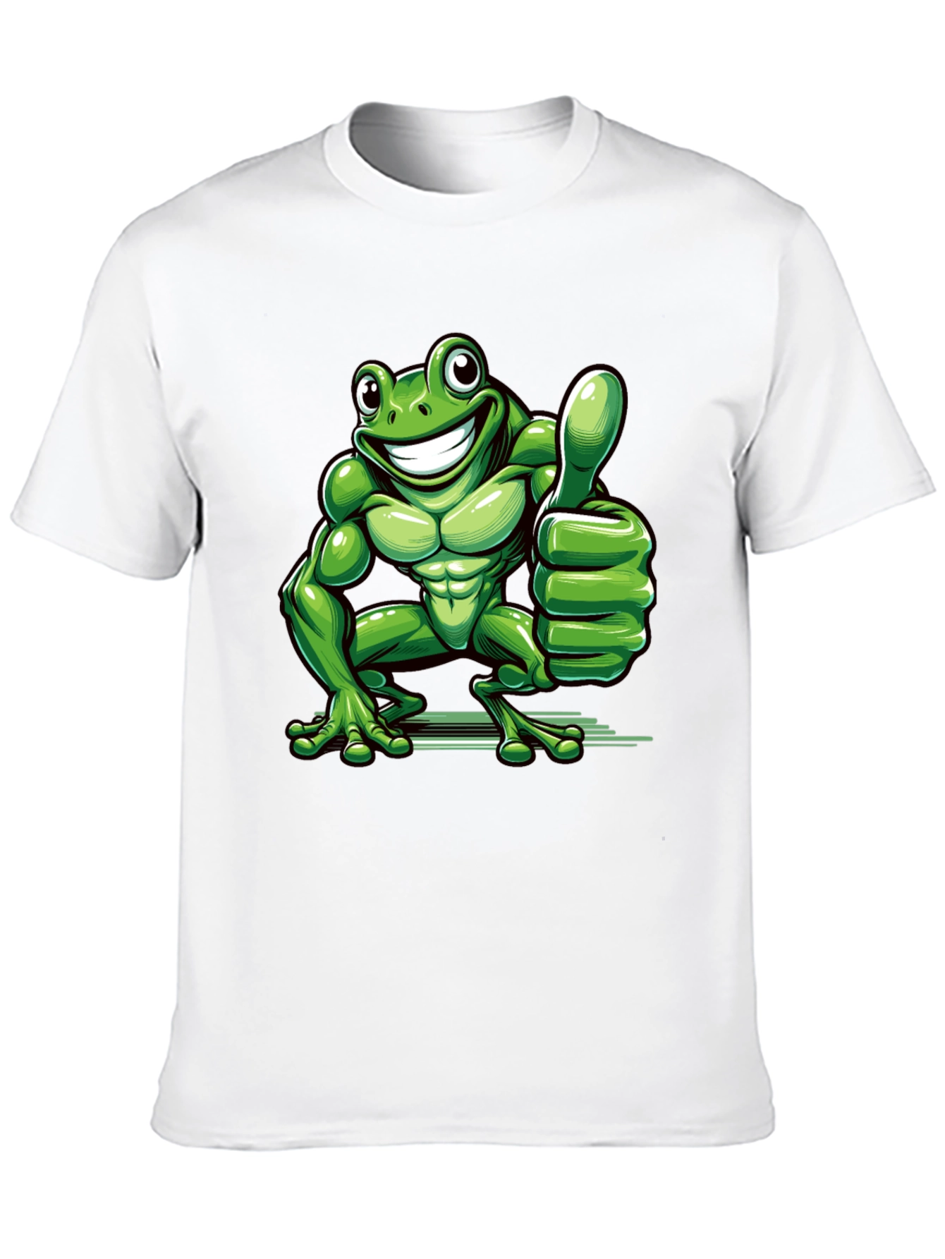 Funny Frog Thumbs Up Graphic Tee