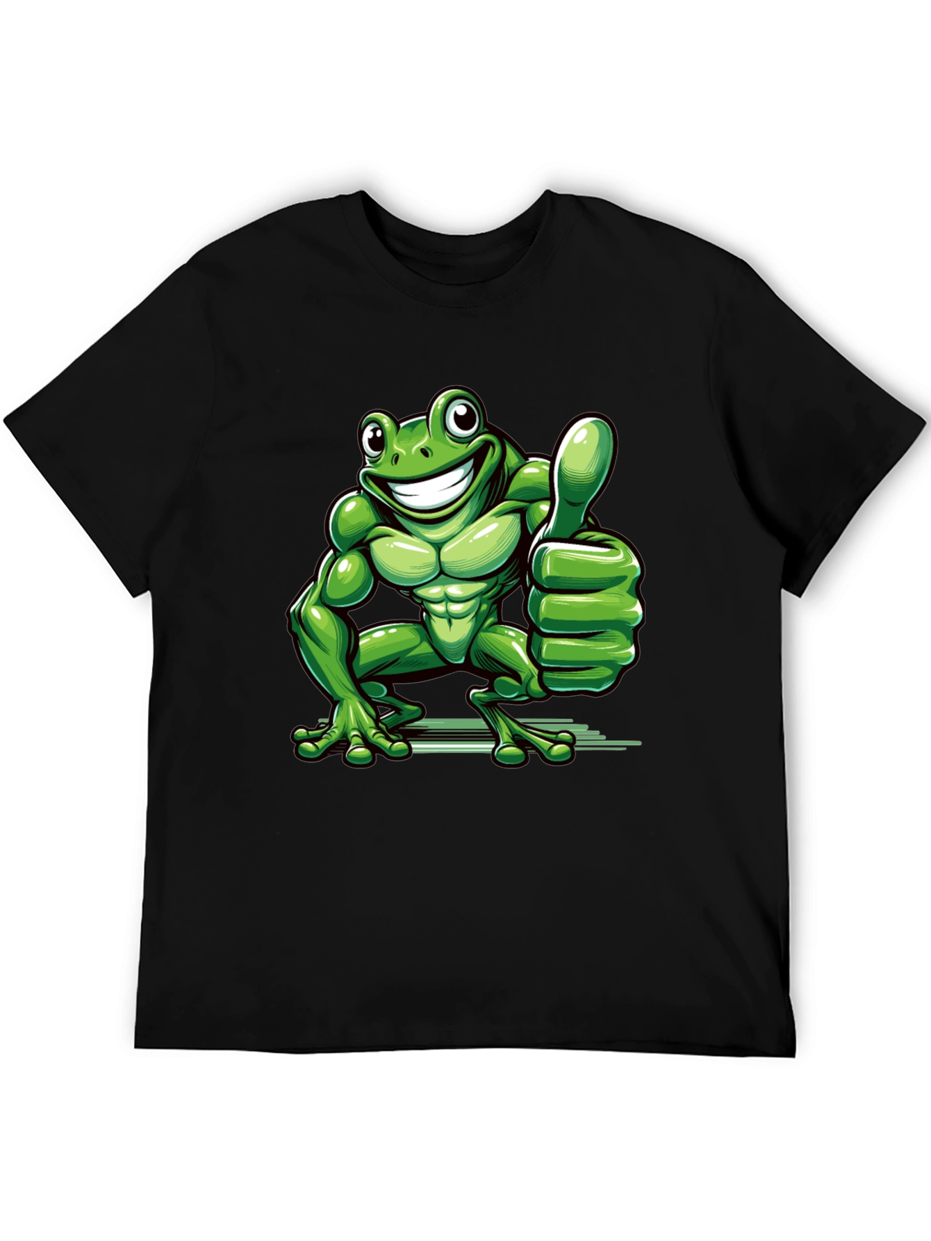 Funny Frog Thumbs Up Graphic Tee