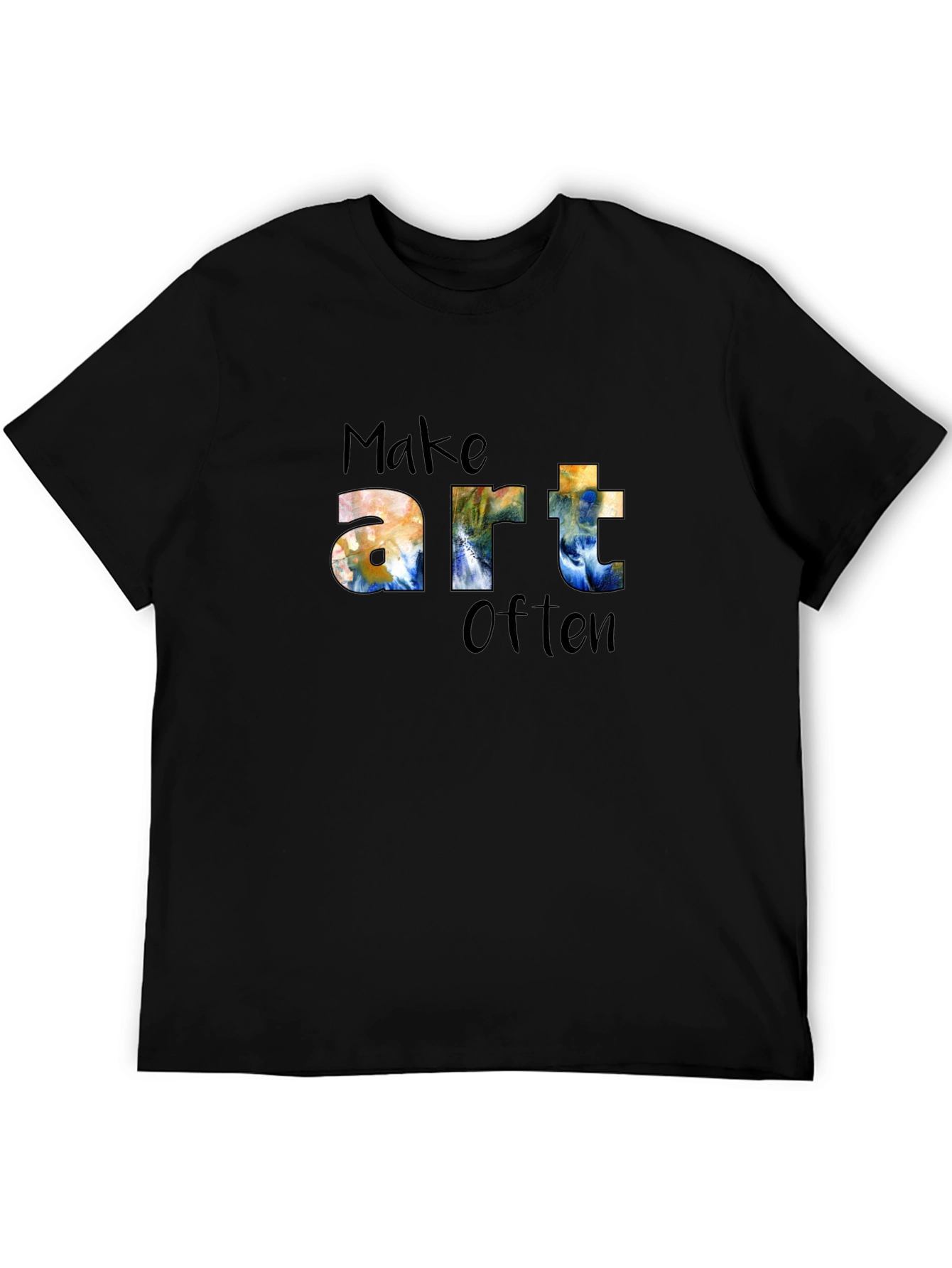 Make Art Often Black T-Shirt