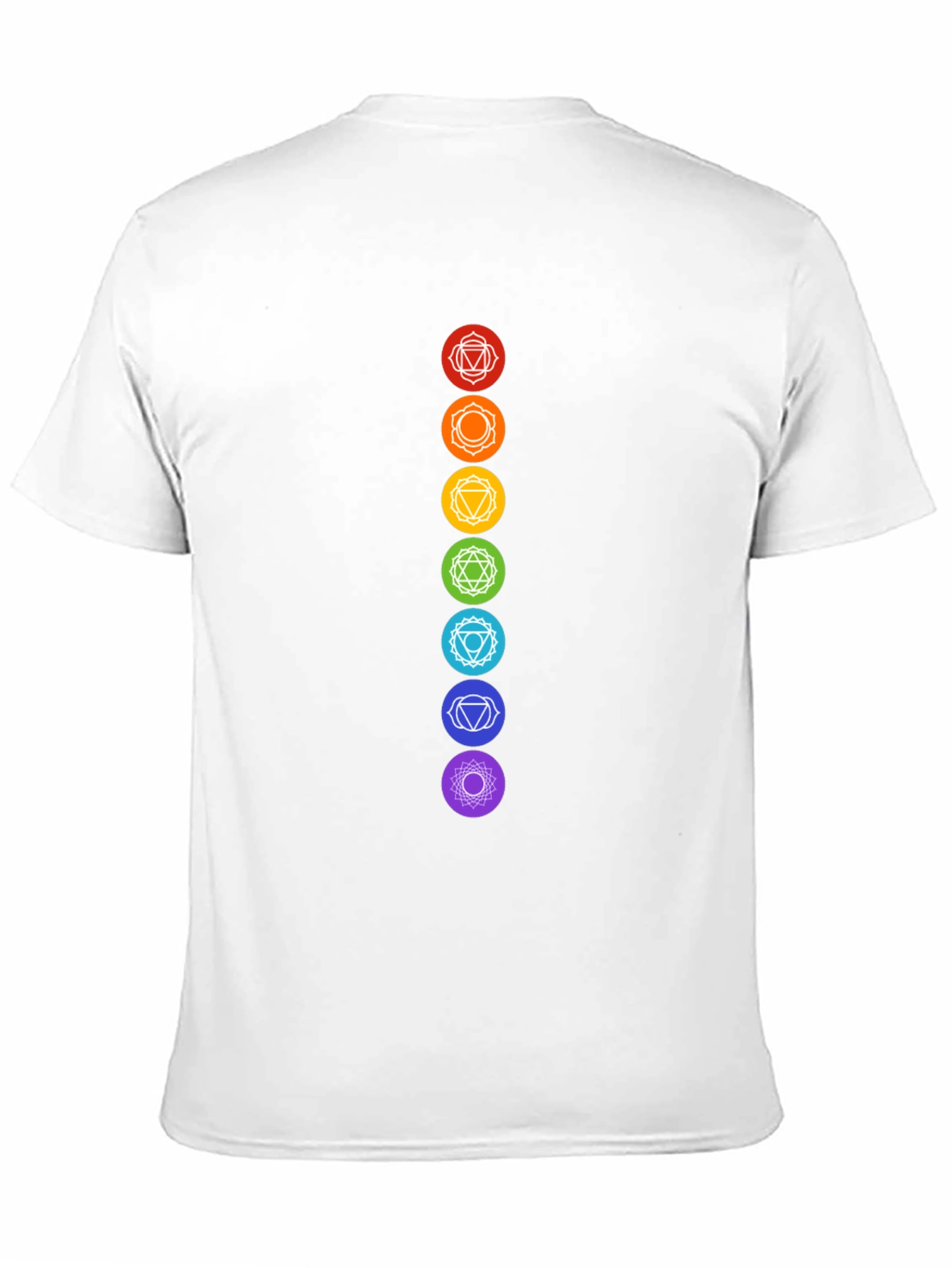 Chakra Symbols Graphic Black T-Shirt