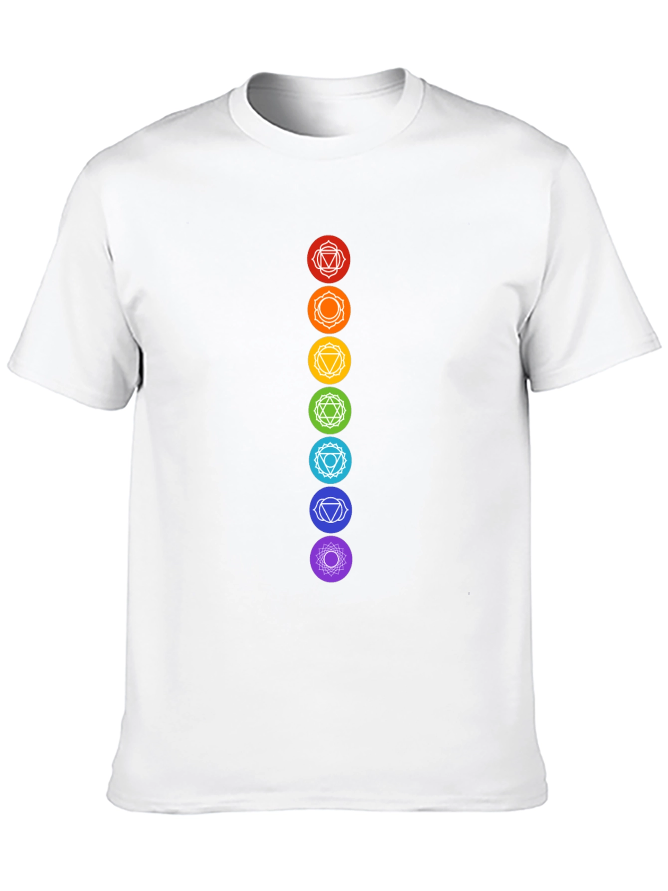 Chakra Symbols Graphic Black T-Shirt