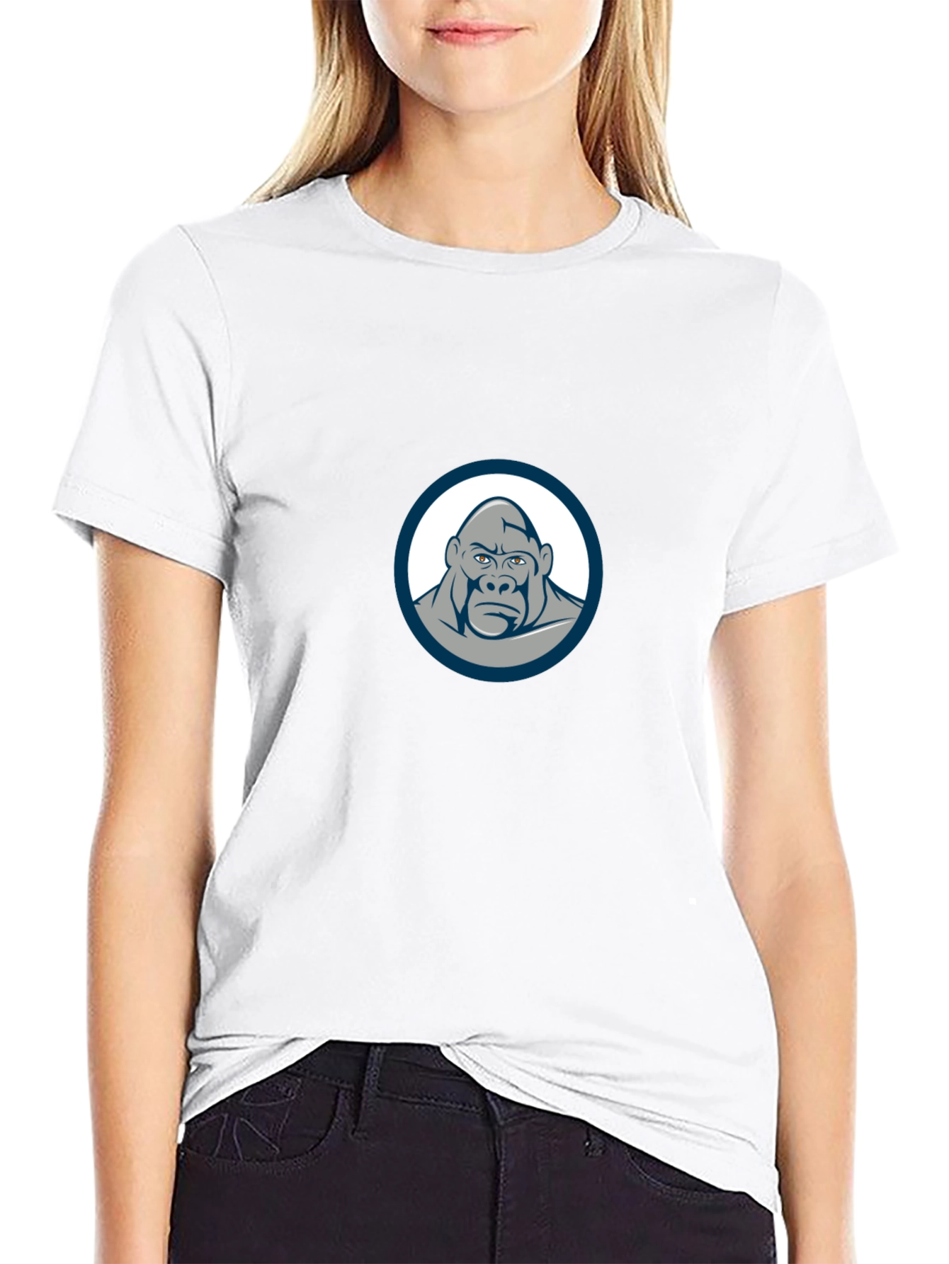 Cool Gorilla Graphic Tee - Black Cotton T-Shirt
