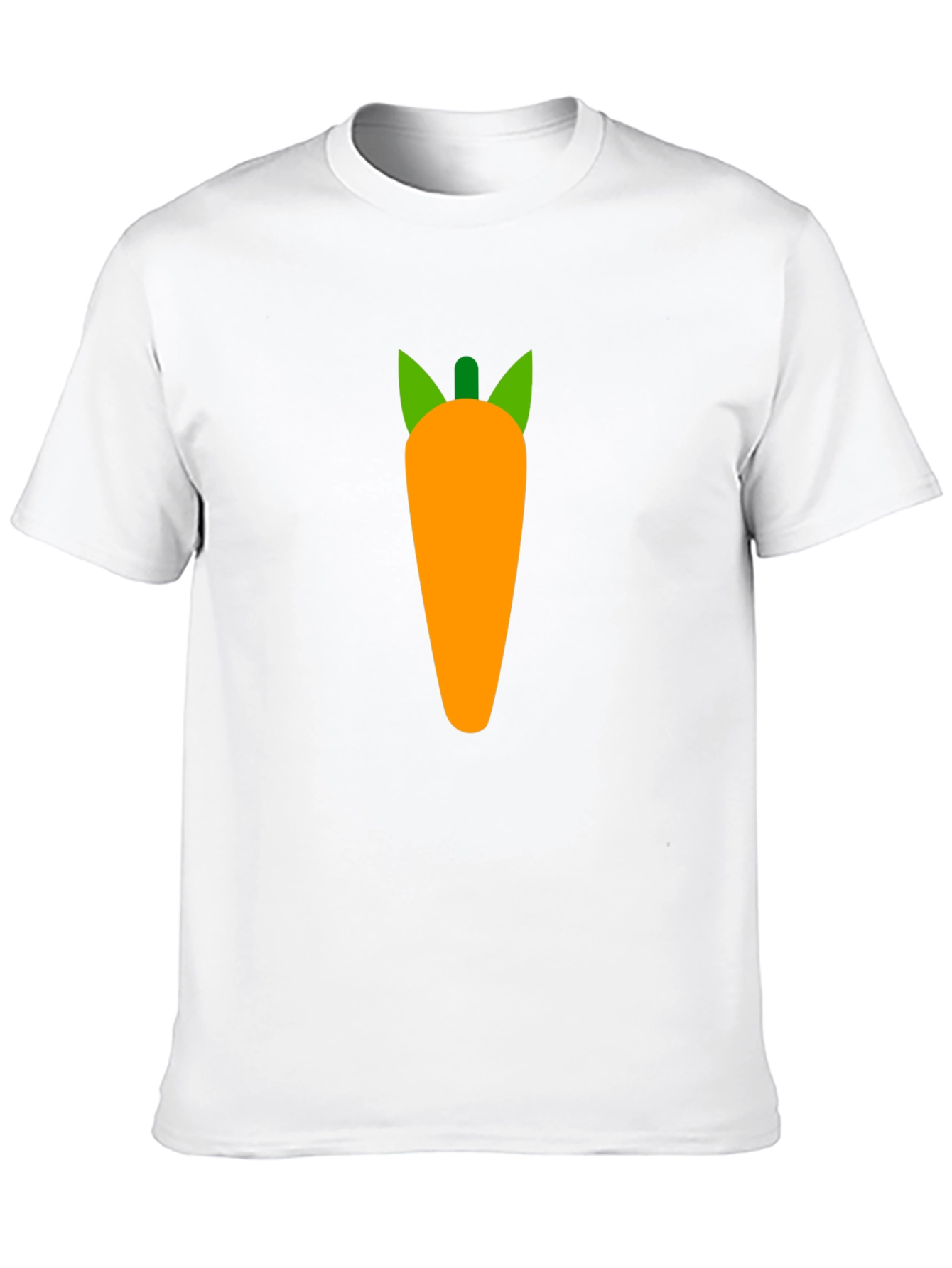 Carrot Graphic Tee - Black Cotton Casual Shirt