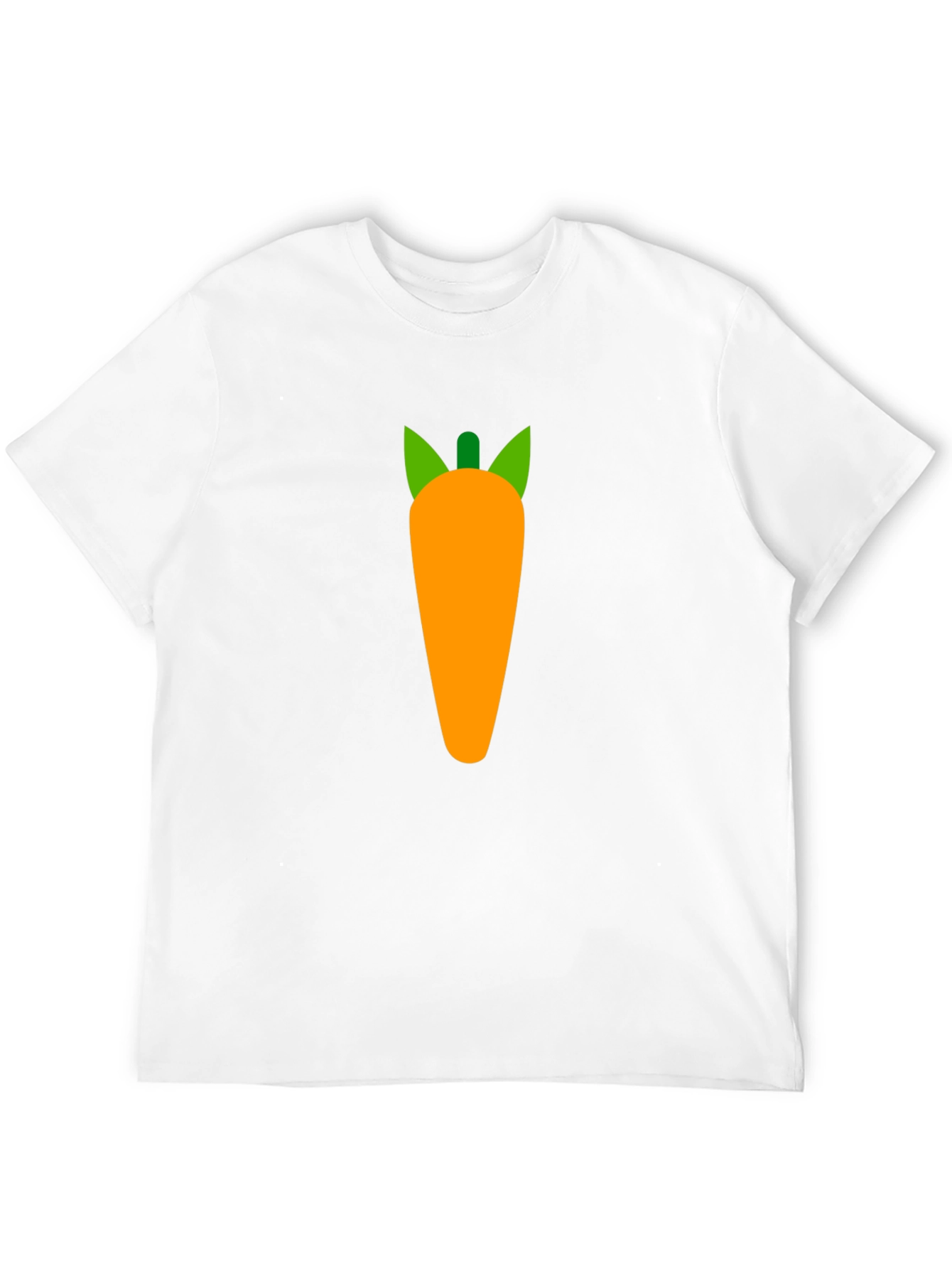 Carrot Graphic Tee - Black Cotton Casual Shirt