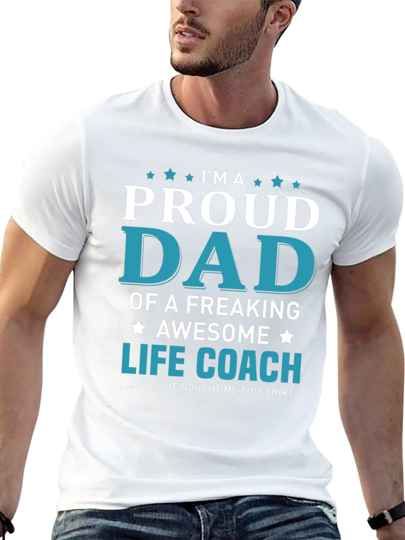 Proud Life Coach Dad T-Shirt