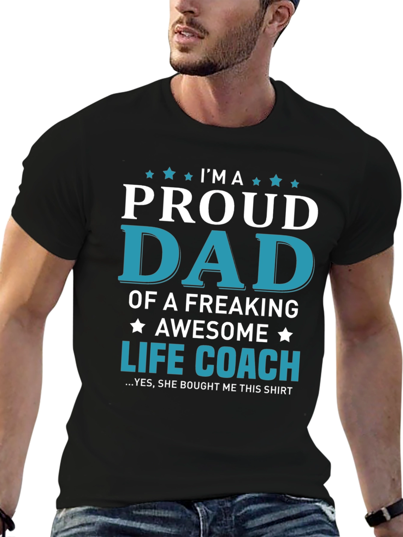 Proud Life Coach Dad T-Shirt