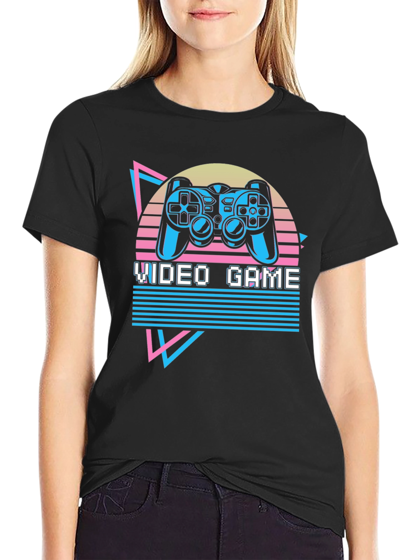 Retro Video Game T-Shirt - Black