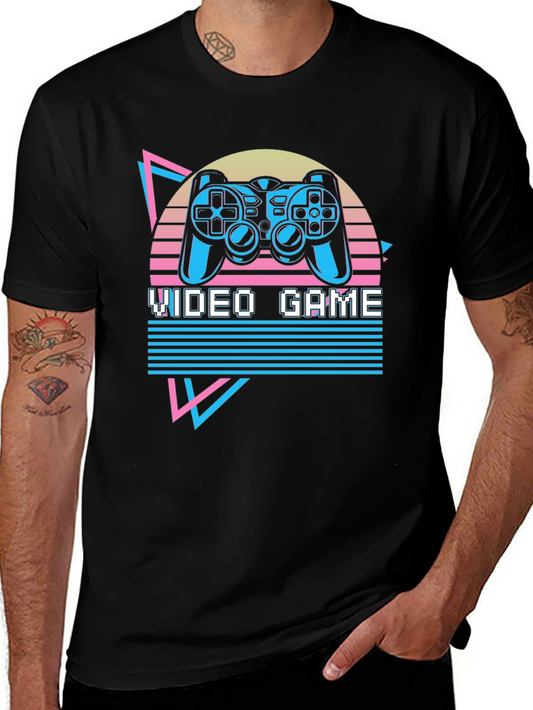Retro Video Game T-Shirt - Black