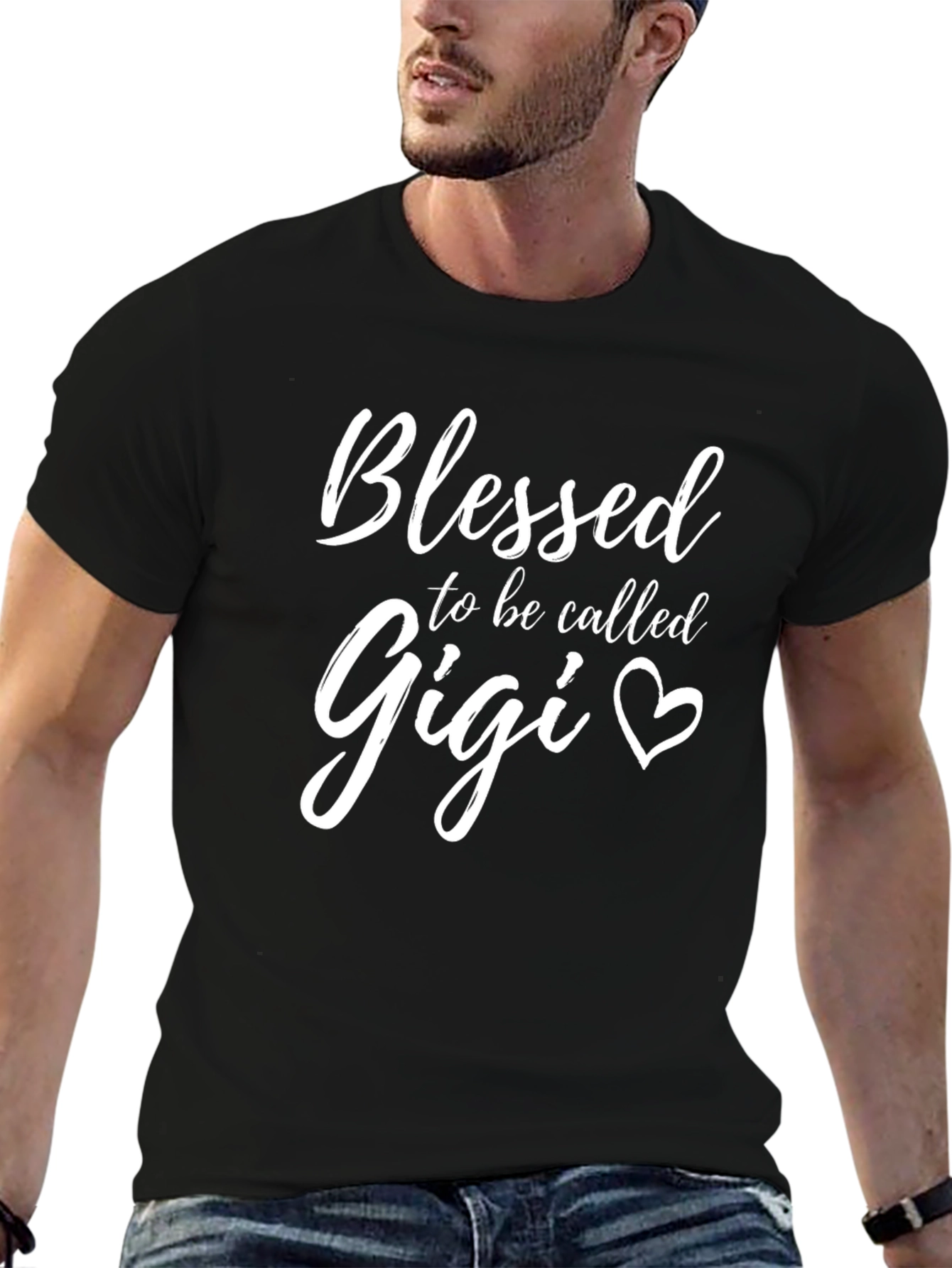 Blessed Gigi Graphic Tee - Black