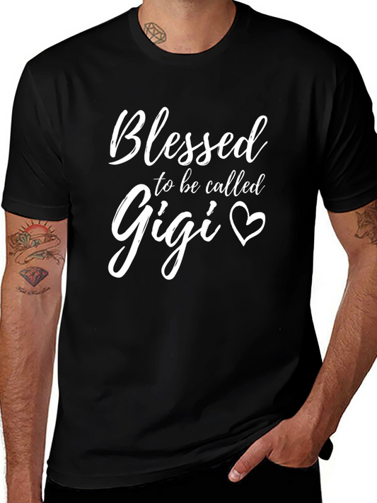 Blessed Gigi Graphic Tee - Black
